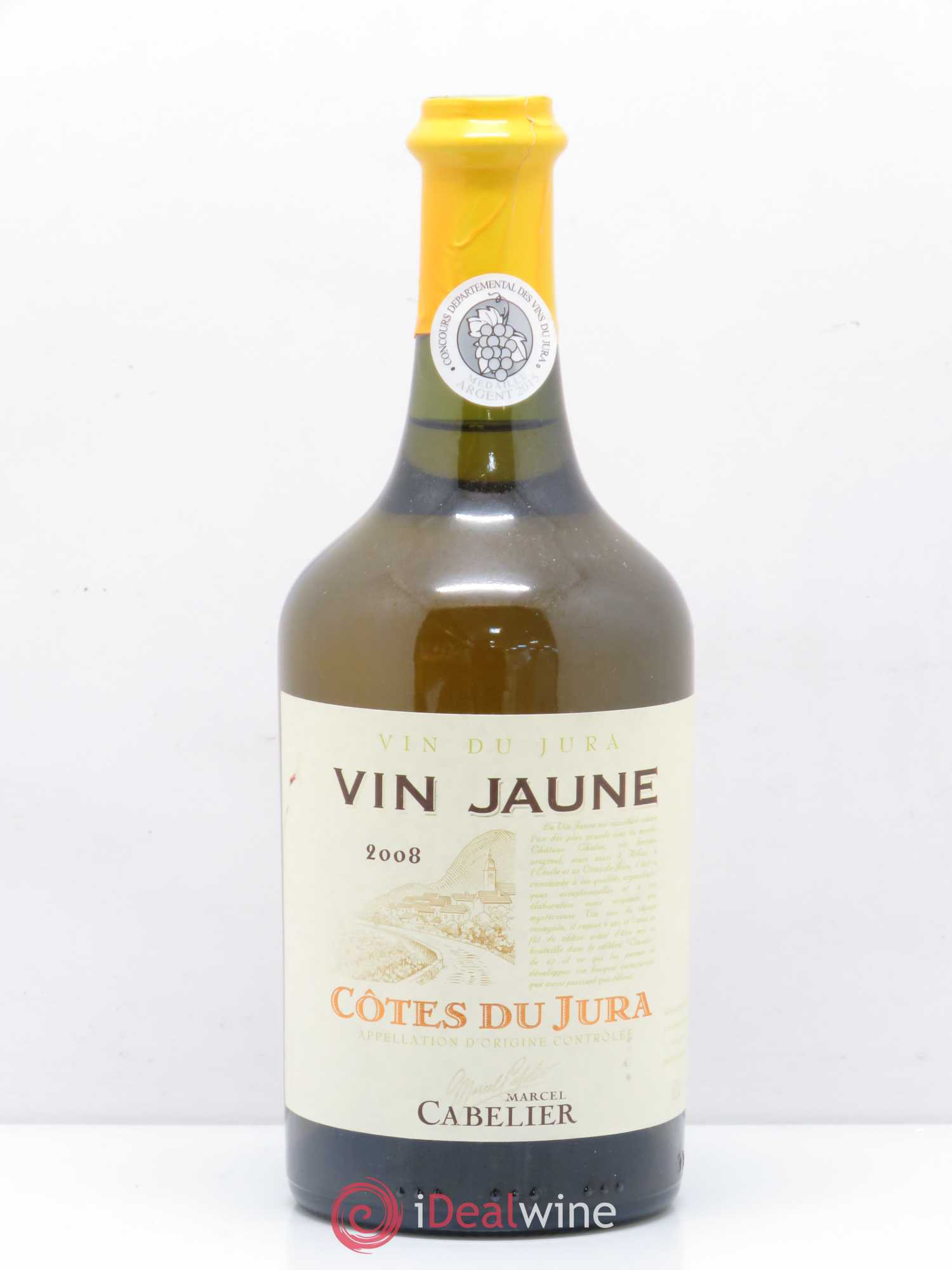 Côtes du Jura Vin Jaune Cabelier (sans prix de réserve) 2008 - Posten von 1 Flasche - 0