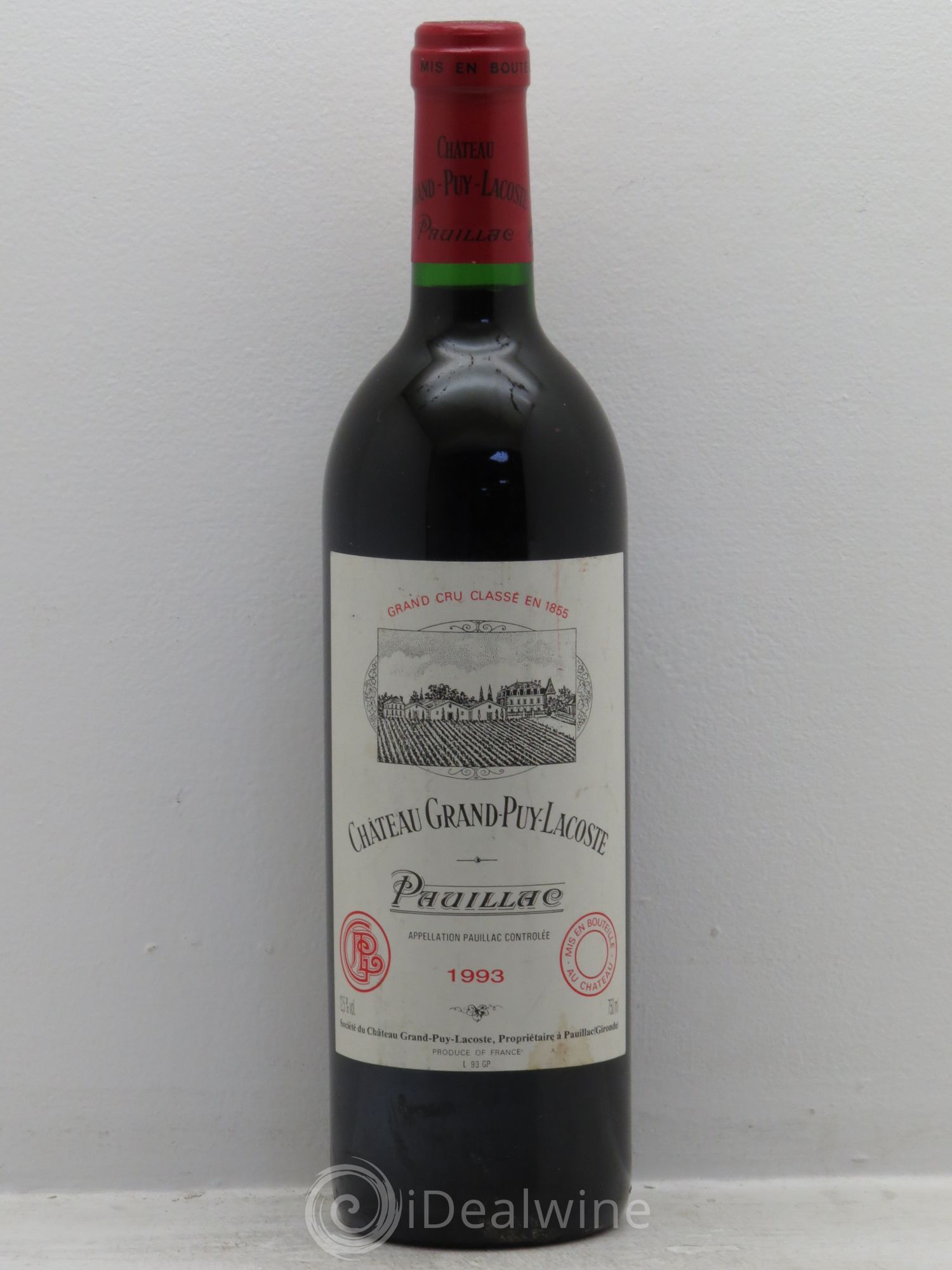 Château Grand Puy Lacoste 5ème Grand Cru Classé 1993 - Lot de 1 bouteille - 0
