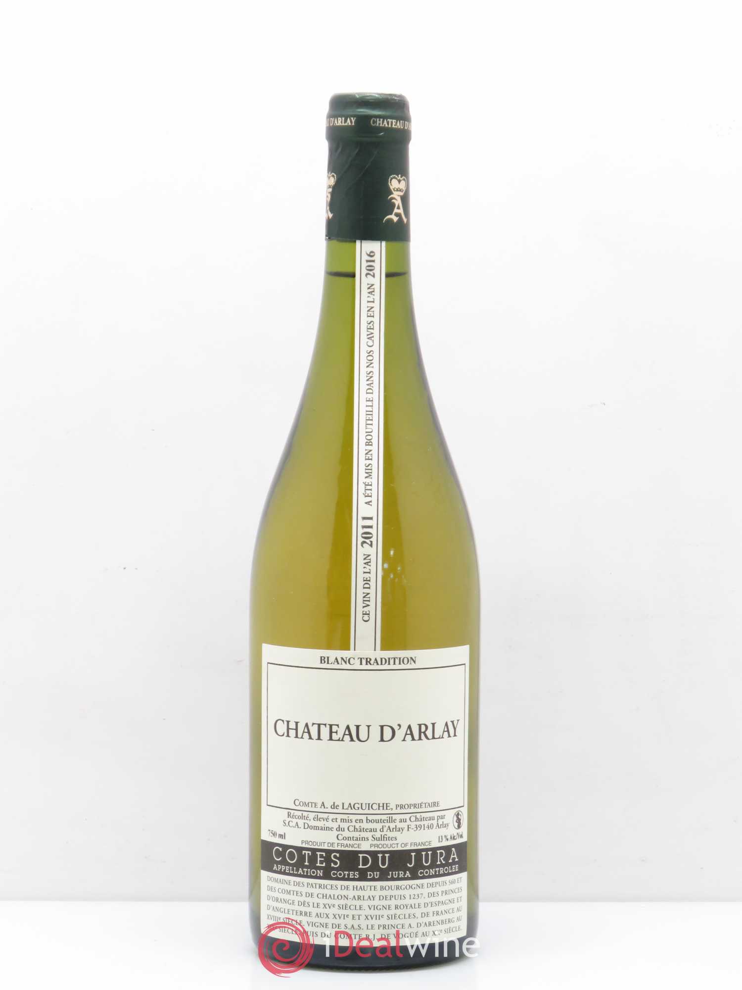 Côtes du Jura Blanc Tradition Château d'Arlay 2011 - Lot de 1 bouteille - 0