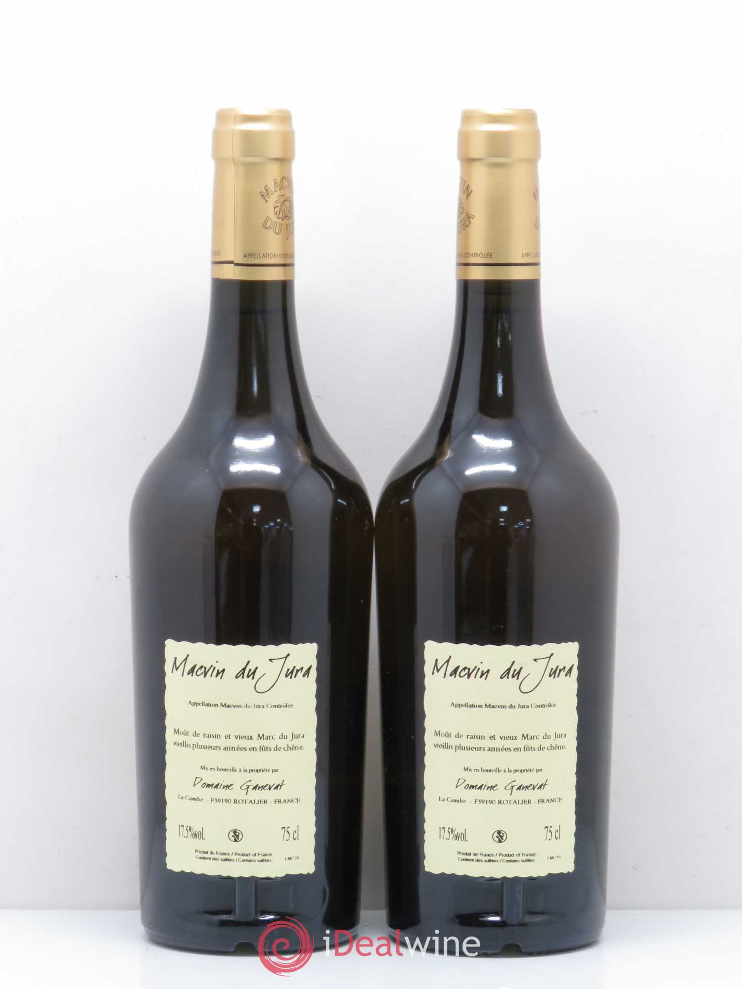 Côtes du Jura Vieux Macvin du Jura Jean-François Ganevat (Domaine) Vieux Macvin du Jura  (sans prix de réserve) - Lot de 2 bouteilles - 1
