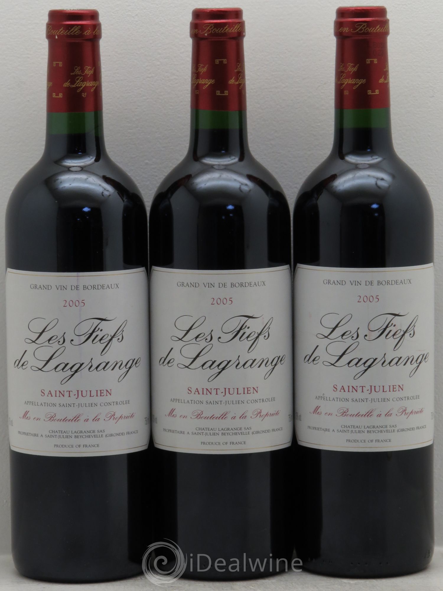 Les Fiefs de Lagrange Second Vin 2005 - Lot de 3 bouteilles - 0