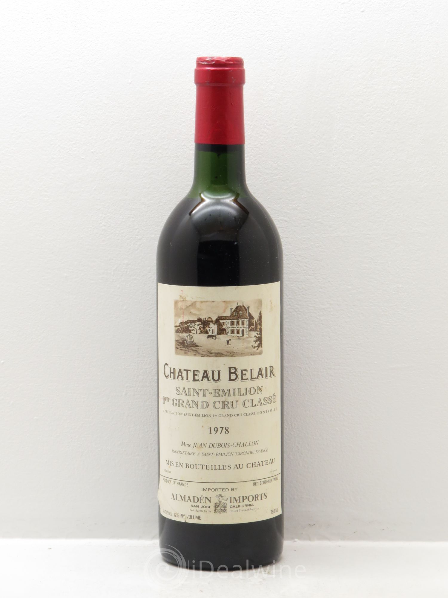 Château Belair (Belair-Monange) 1er Grand Cru Classé B 1978 - Lot de 1 bouteille - 0