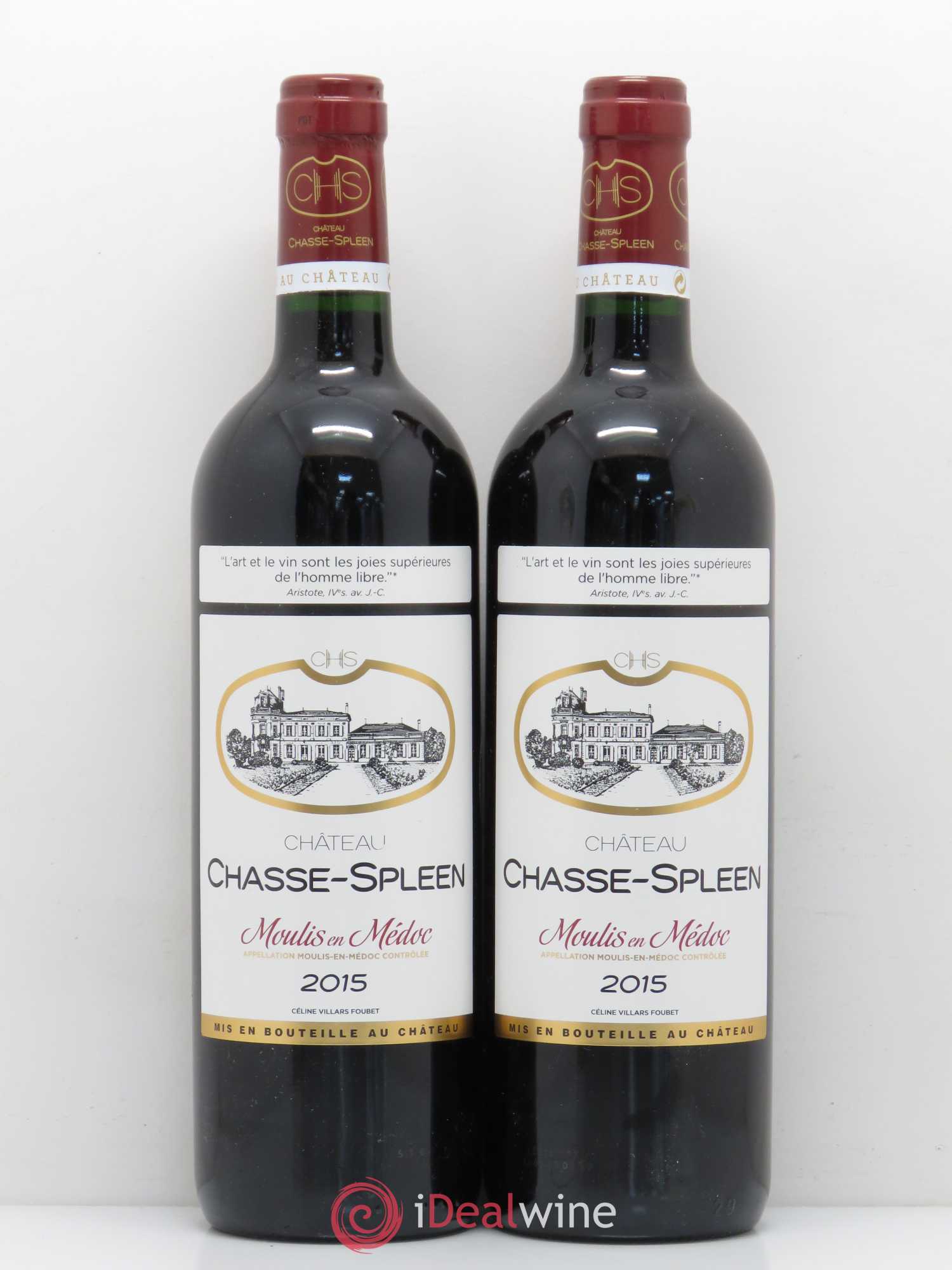 Château Chasse Spleen 2015 - Lot de 2 bouteilles - 0