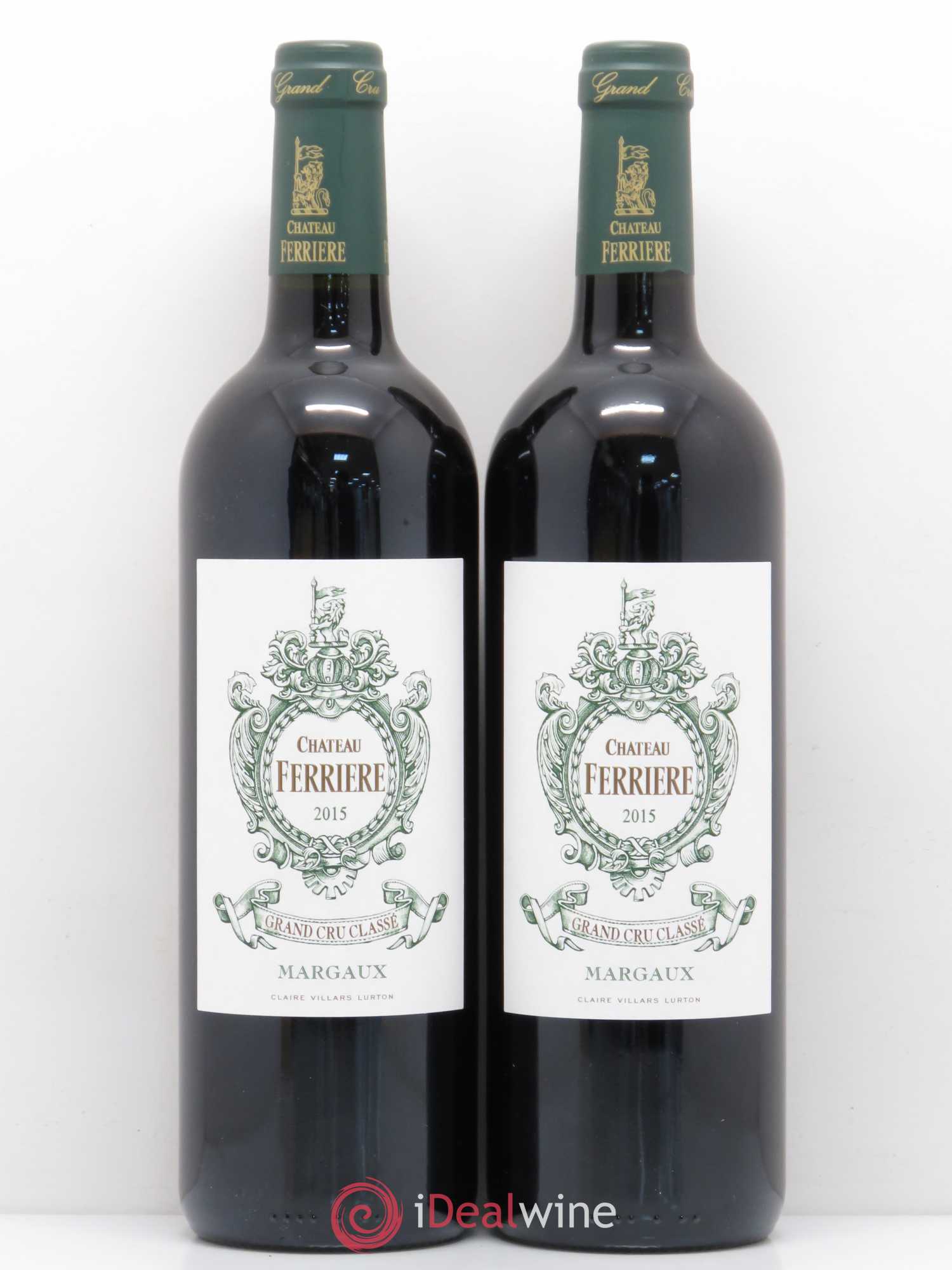 Château Ferrière 3ème Grand Cru Classé 2015 - Lot de 2 bouteilles - 0