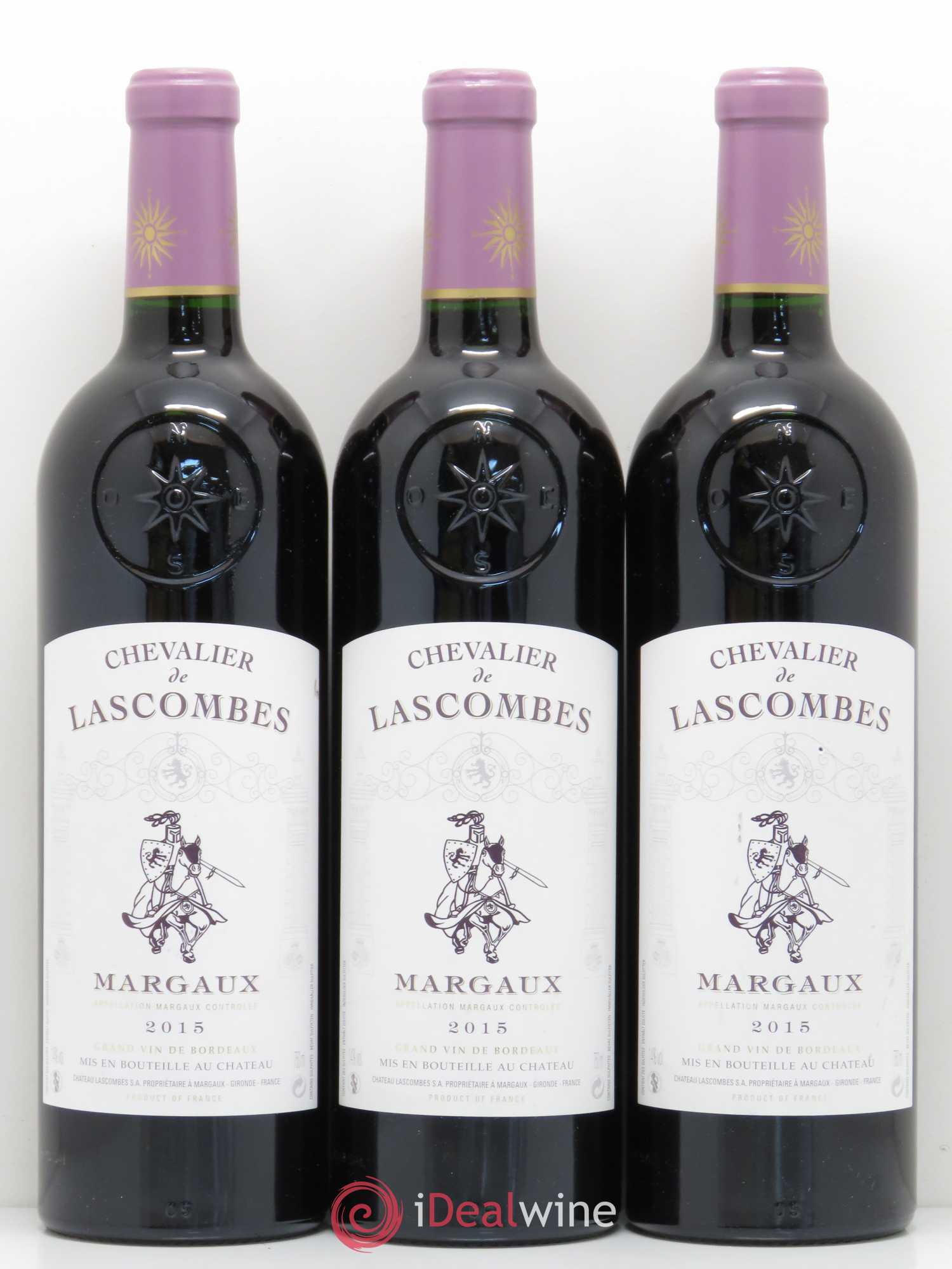 Chevalier de Lascombes Second Vin 2015 - Lot de 3 bouteilles - 0