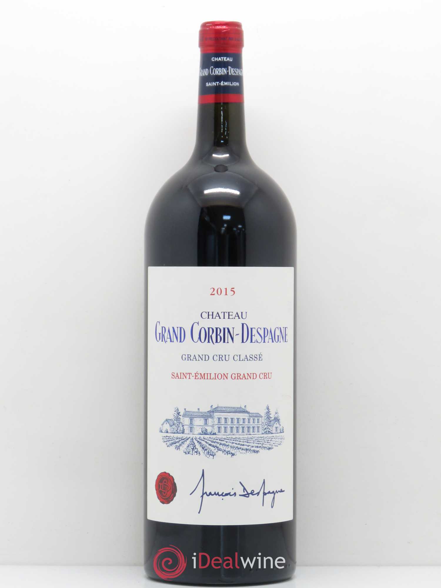 Château Grand Corbin Despagne Grand Cru Classé 2015 - Posten von 1 Magnum - 0