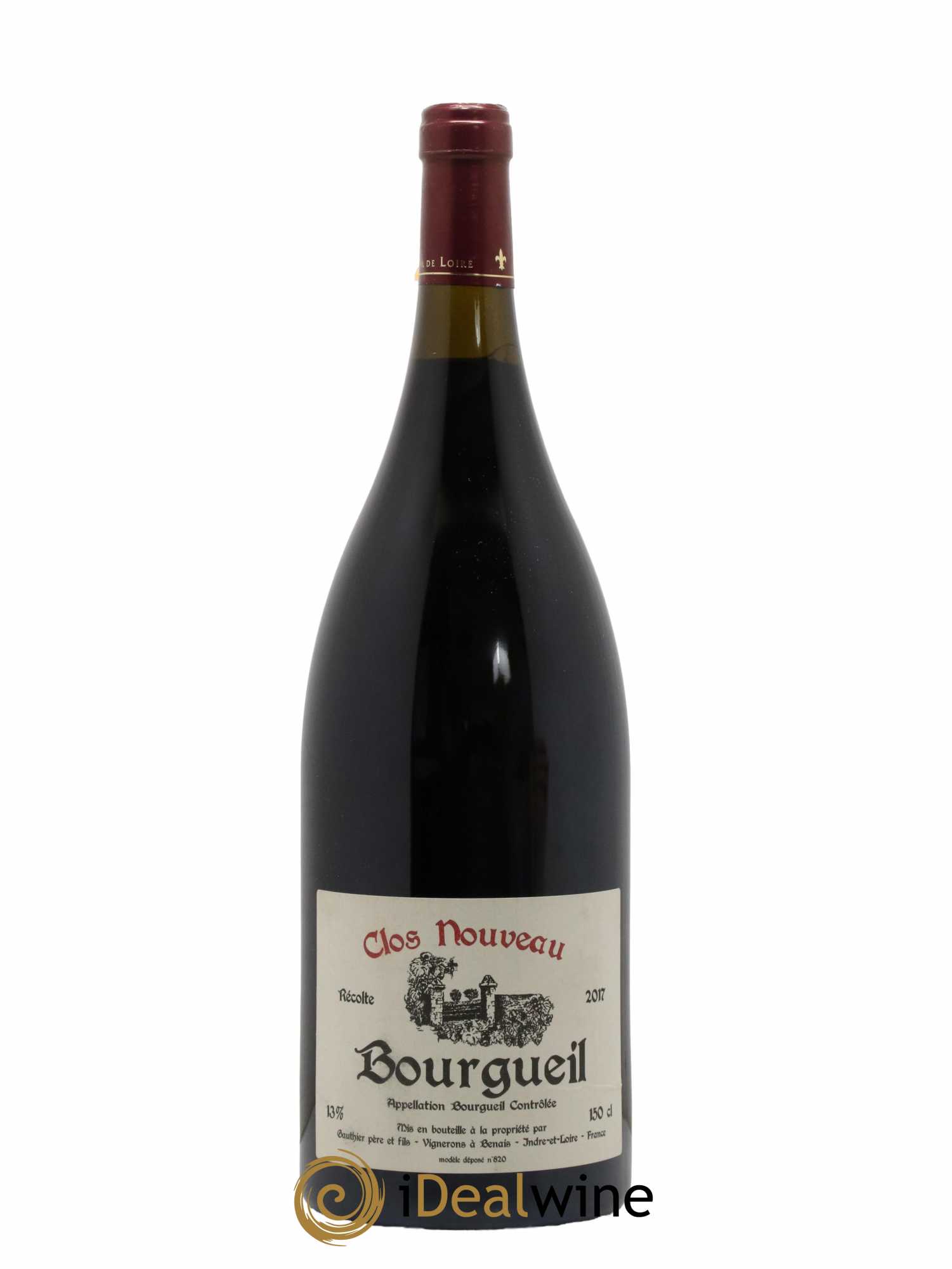 Bourgueil Clos Nouveau Domaine du Bel Air 2017 - Posten von 1 Magnum - 0