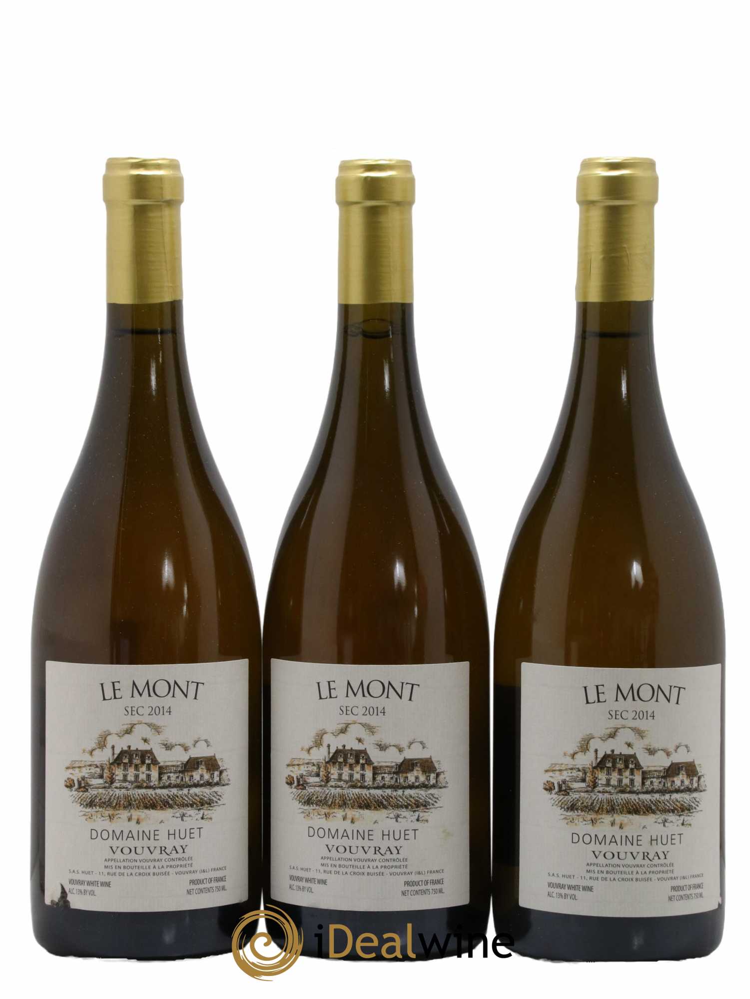 Vouvray Le Mont Sec Domaine Huet 2014 - Lot de 3 bouteilles - 0