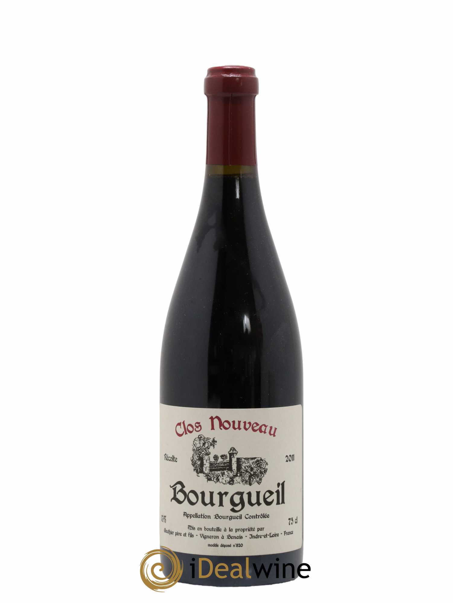 Bourgueil Clos Nouveau Domaine du Bel Air 2011 - Lot de 1 bouteille - 0