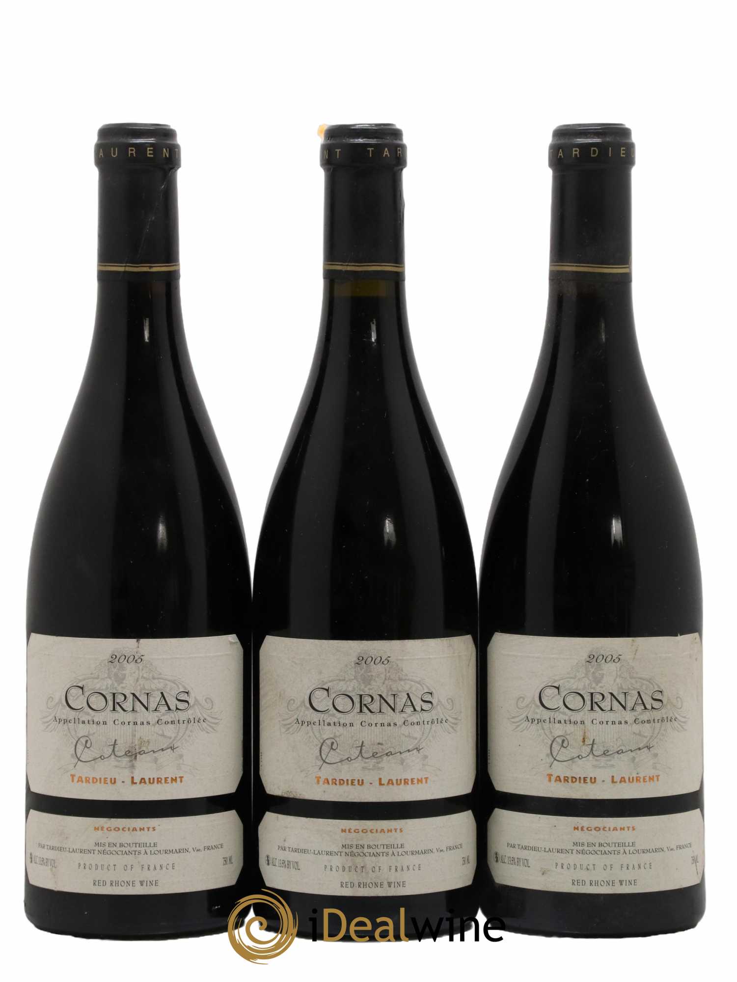 Cornas Coteaux Maison Tardieu-Laurent 2005 - Lot de 3 bouteilles - 0