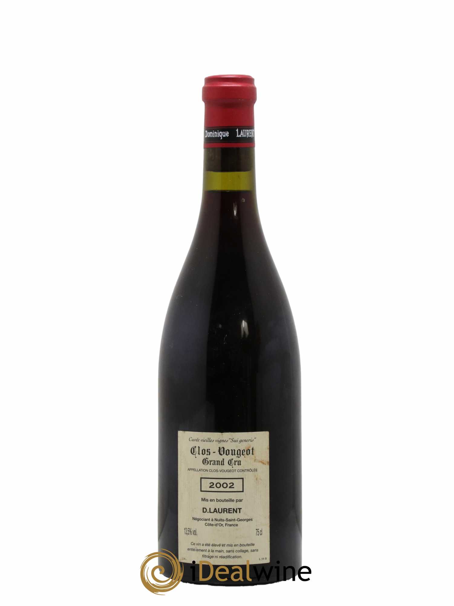 Clos de Vougeot Grand Cru Vieilles Vignes Laurent Père et Fils (Domaine) 2002 - Lot de 1 bouteille - 1