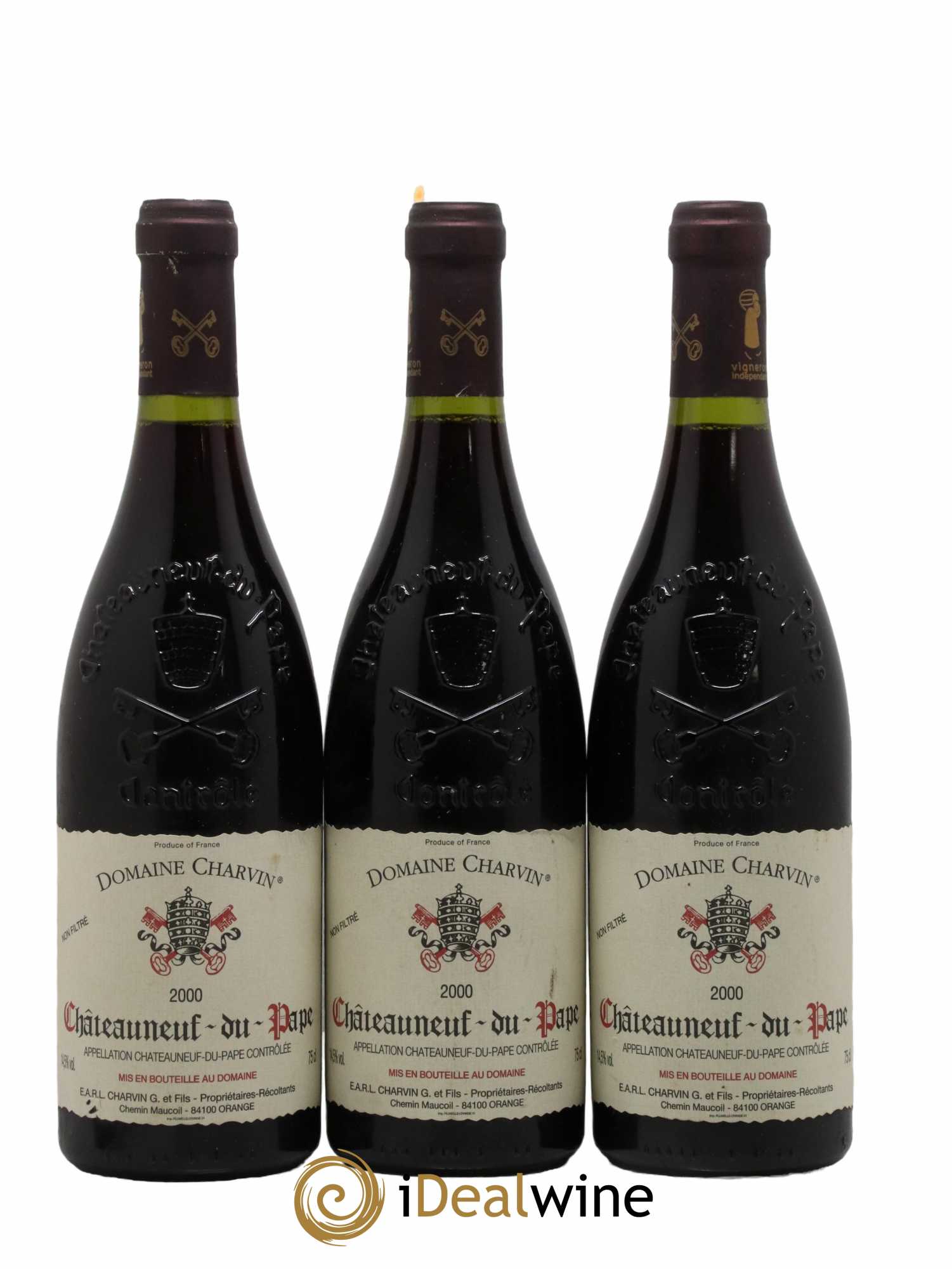 Châteauneuf-du-Pape Charvin (Domaine) 2000 - Lot de 3 bouteilles - 0