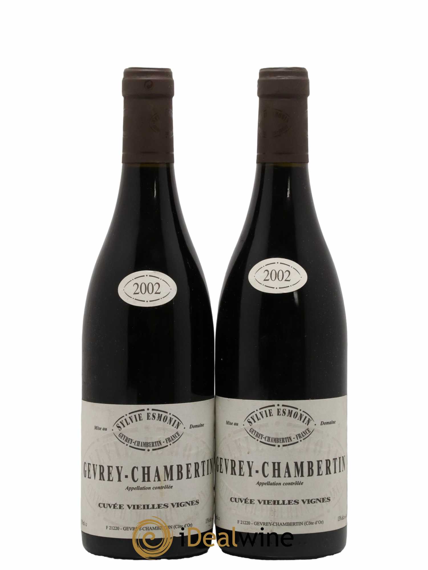 Gevrey-Chambertin Vieilles Vignes Sylvie Esmonin 2002 - Lot de 2 bouteilles - 0