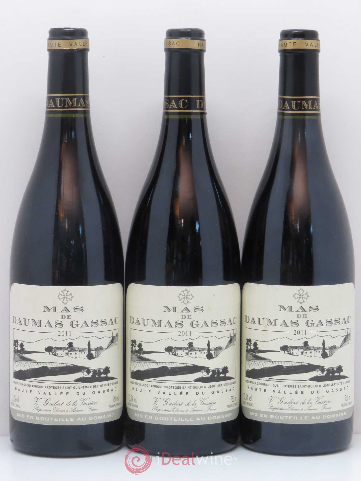 IGP Pays d'Hérault Mas de Daumas Gassac Cuvée Emile Peynaud Famille Guibert de La Vaissière 2011 - Posten von 5 Flaschen - 1