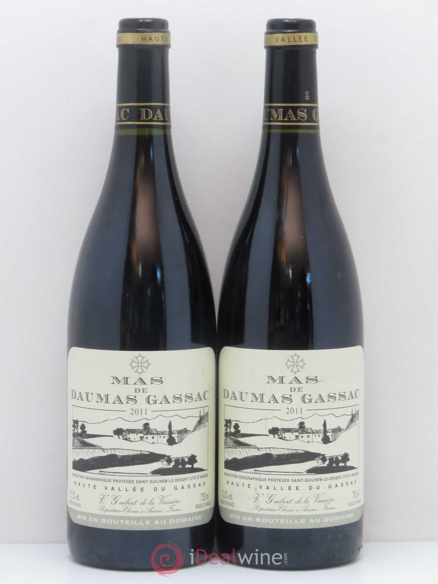 IGP Pays d'Hérault Mas de Daumas Gassac Cuvée Emile Peynaud Famille Guibert de La Vaissière 2011 - Posten von 5 Flaschen - 2