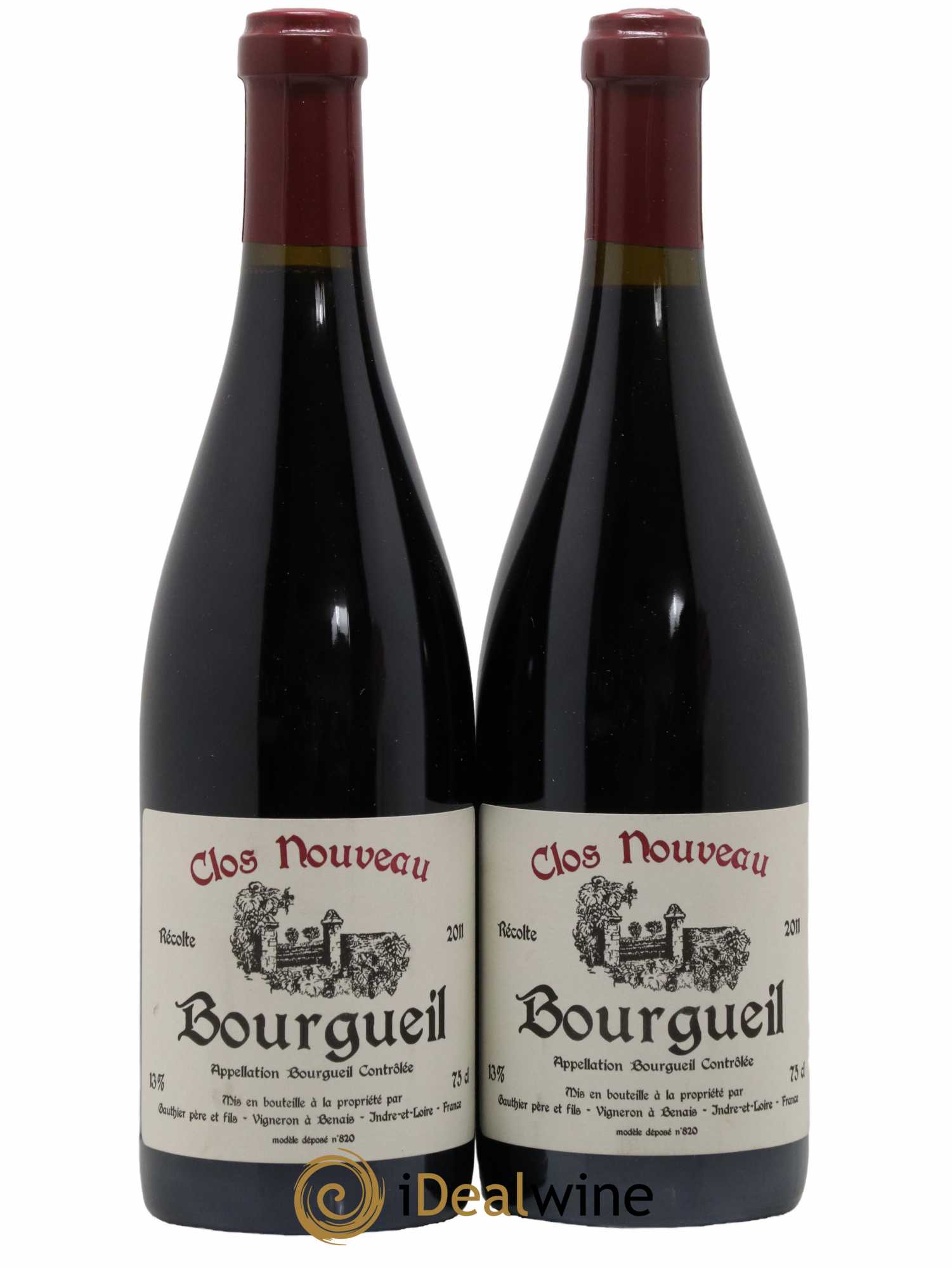 Bourgueil Clos Nouveau Domaine du Bel Air 2011 - Posten von 2 Flaschen - 0