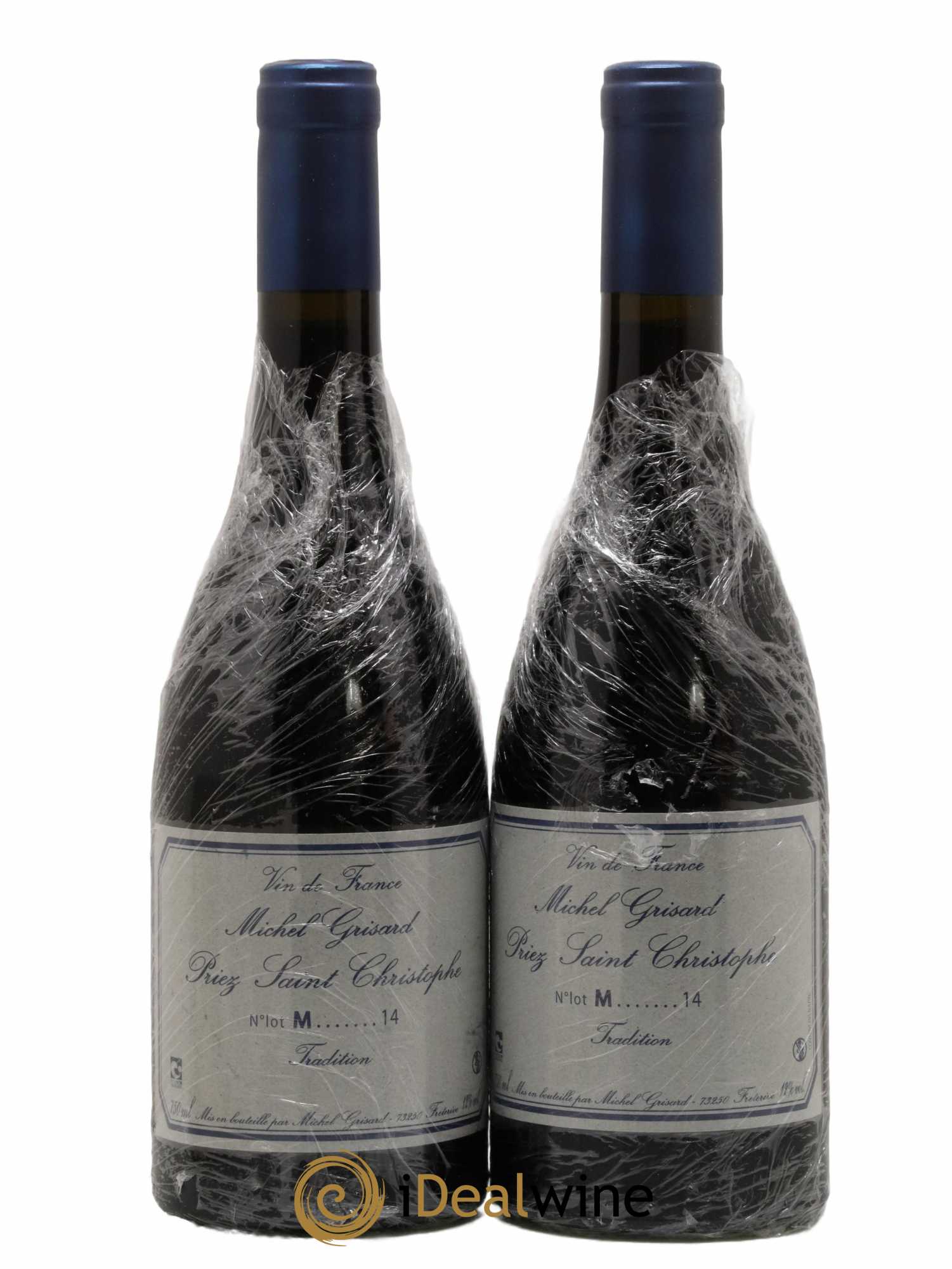 Vin de France Priez Saint Christophe Michel Grisard 2014 - Lot de 2 bouteilles - 0