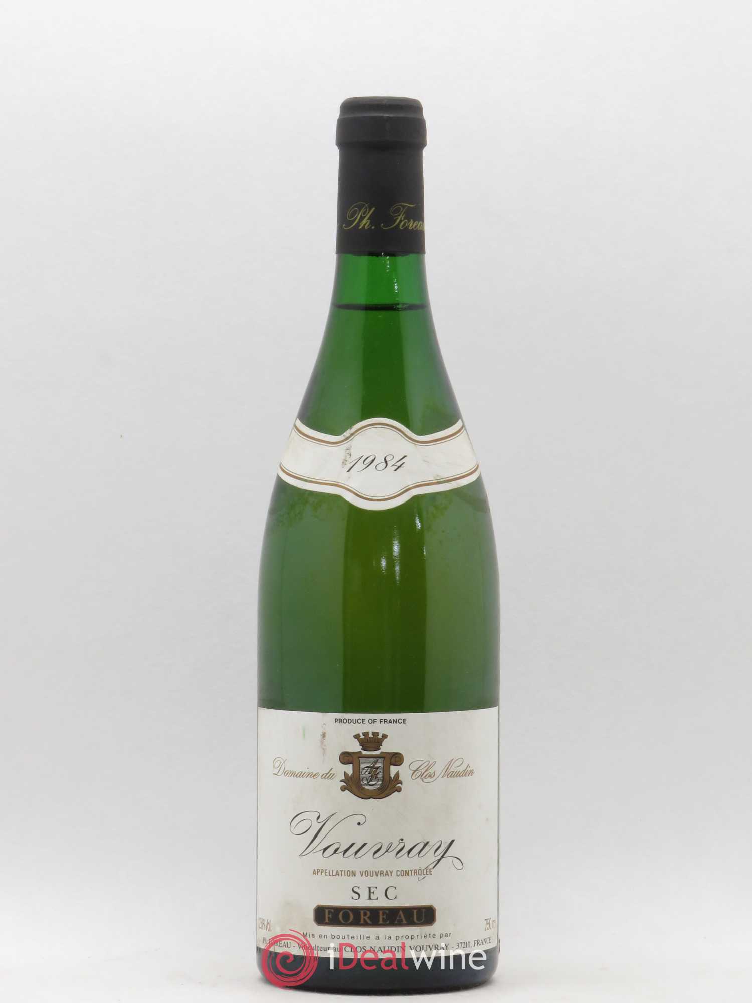 Vouvray Sec Clos Naudin - Philippe Foreau 1984 - Posten von 1 Flasche - 0