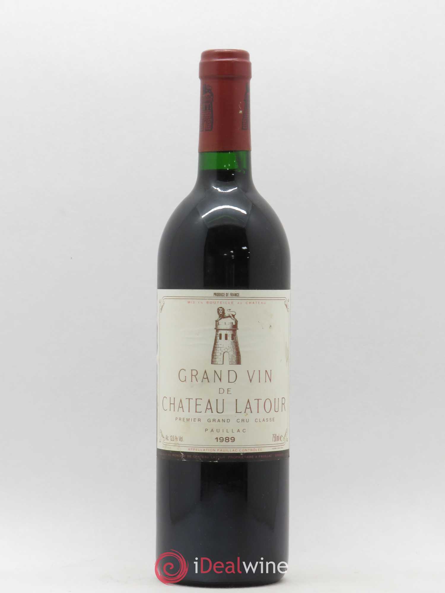 Château Latour 1er Grand Cru Classé 1989 - Lot de 1 bouteille - 0