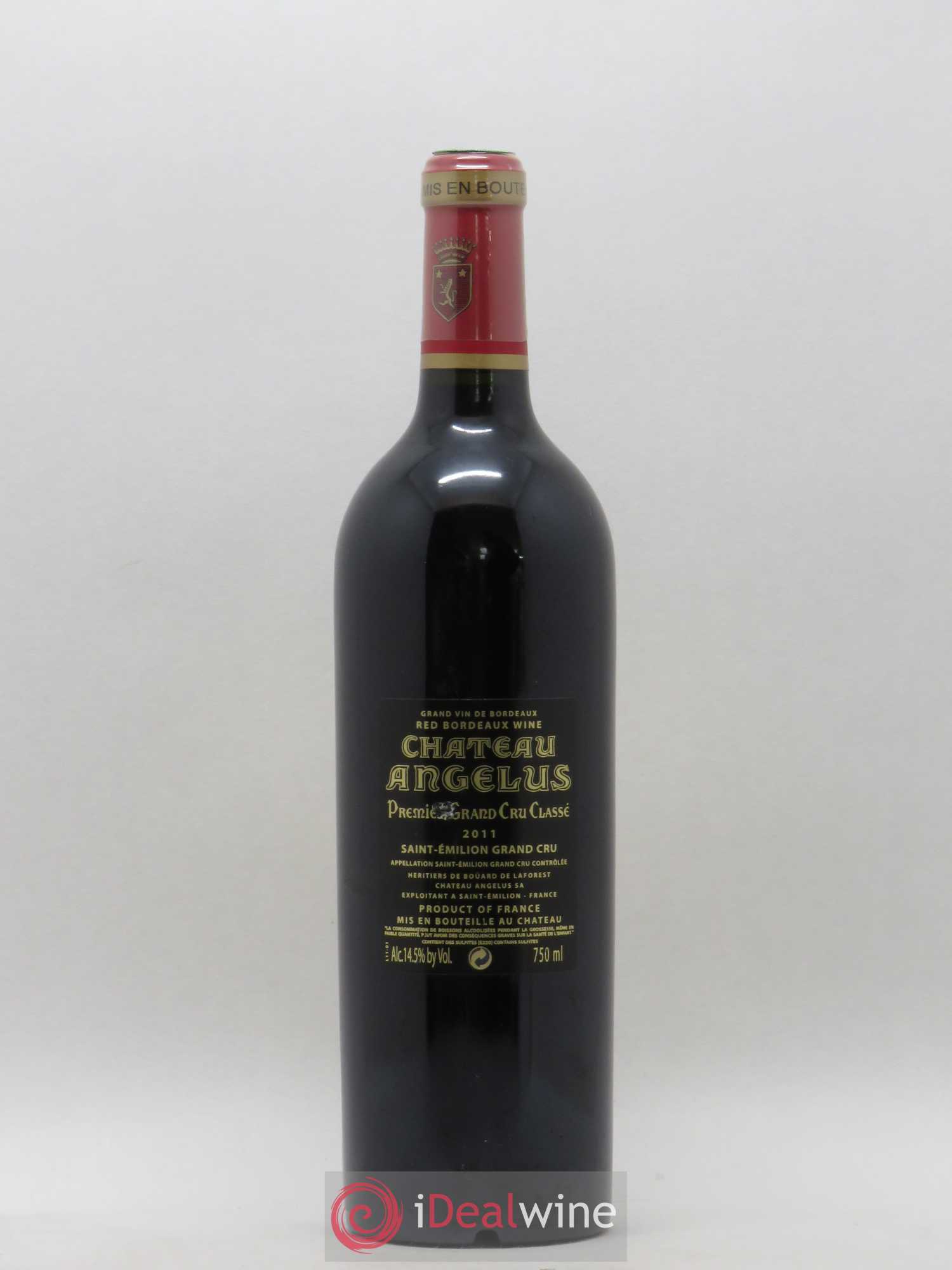 Château Angélus 1er Grand Cru Classé A 2011 - Lot de 1 bouteille - 1