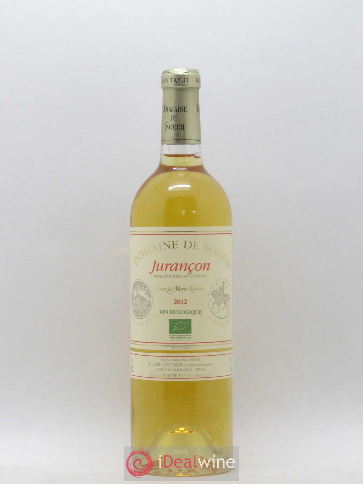 Jurançon Marie Kattalyn Souch (Domaine de) 2012 - Lotto di 1 bottiglia - 0