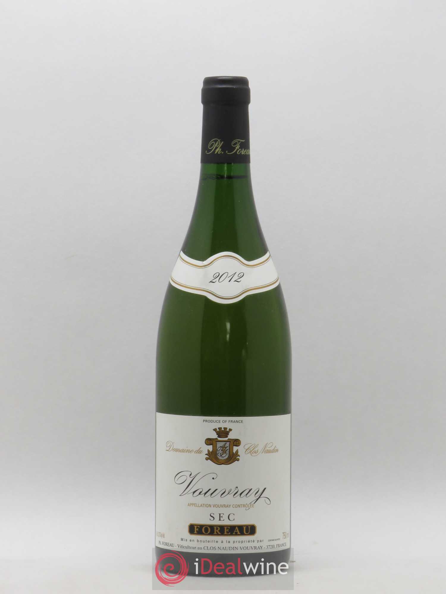 Vouvray Sec Clos Naudin - Philippe Foreau 2012 - Lot de 1 bouteille - 0