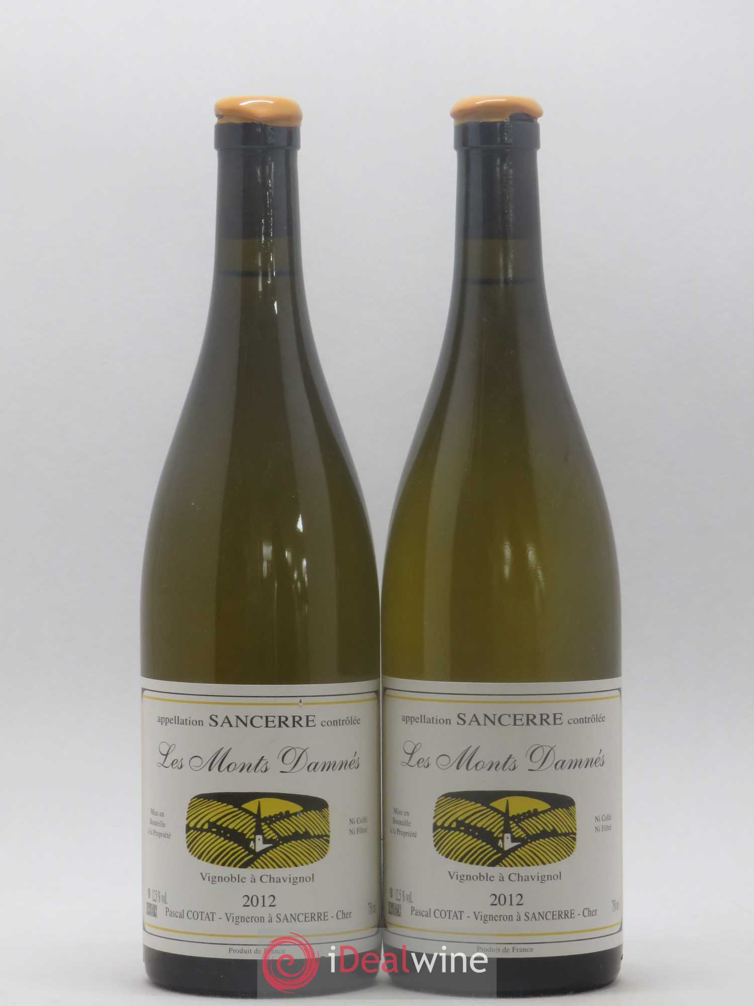 Sancerre Les Monts Damnés Pascal Cotat 2012 - Lot de 2 bouteilles - 0