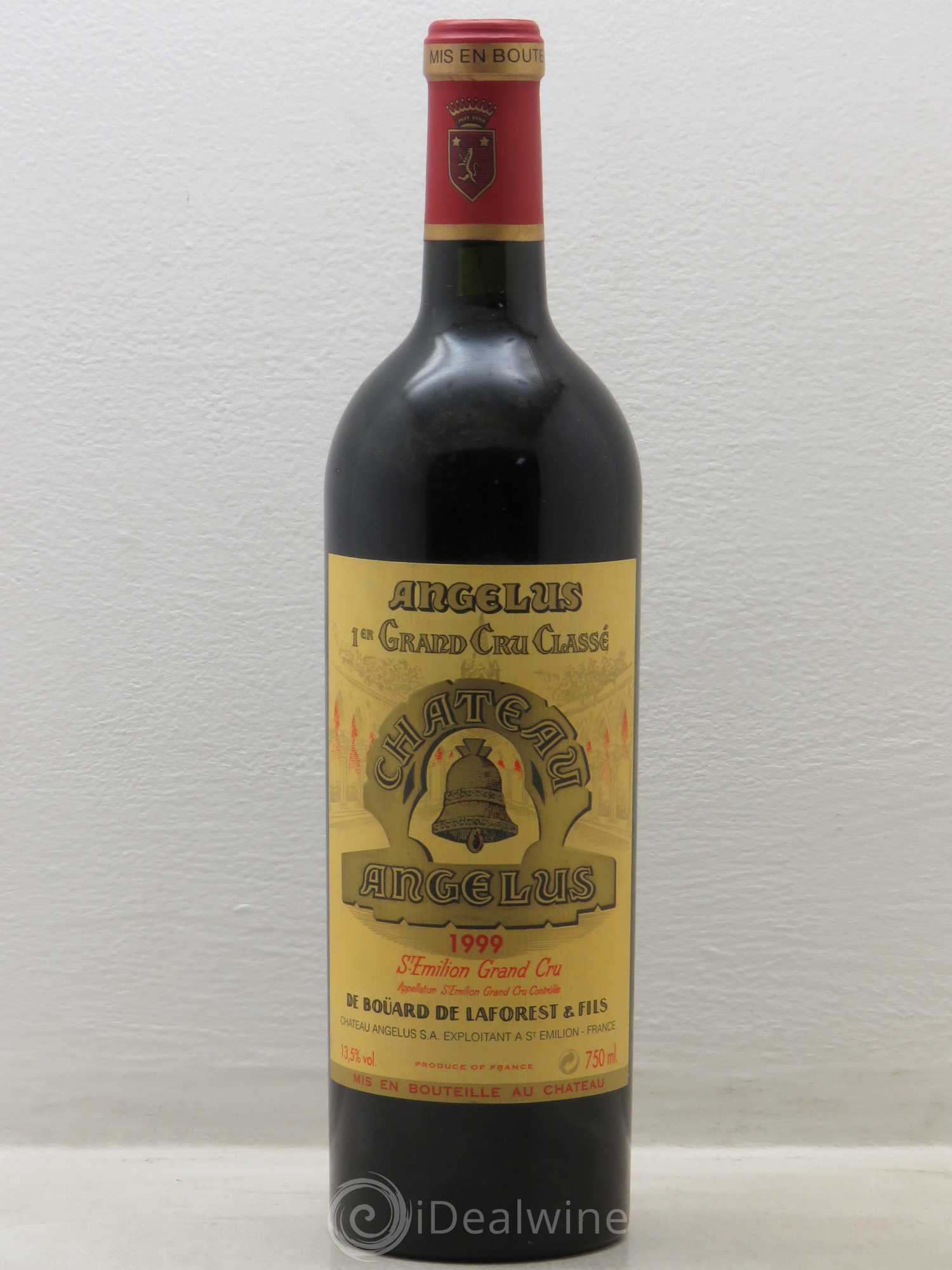 Château Angélus 1er Grand Cru Classé A 1999 - Lot de 1 bouteille - 0