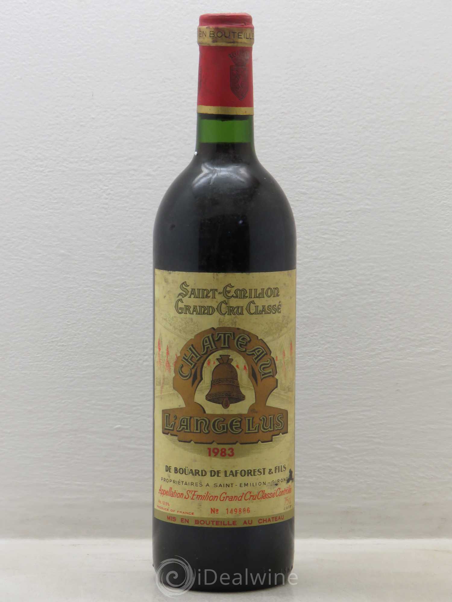 Château Angélus 1er Grand Cru Classé A 1983 - Lot de 1 bouteille - 0