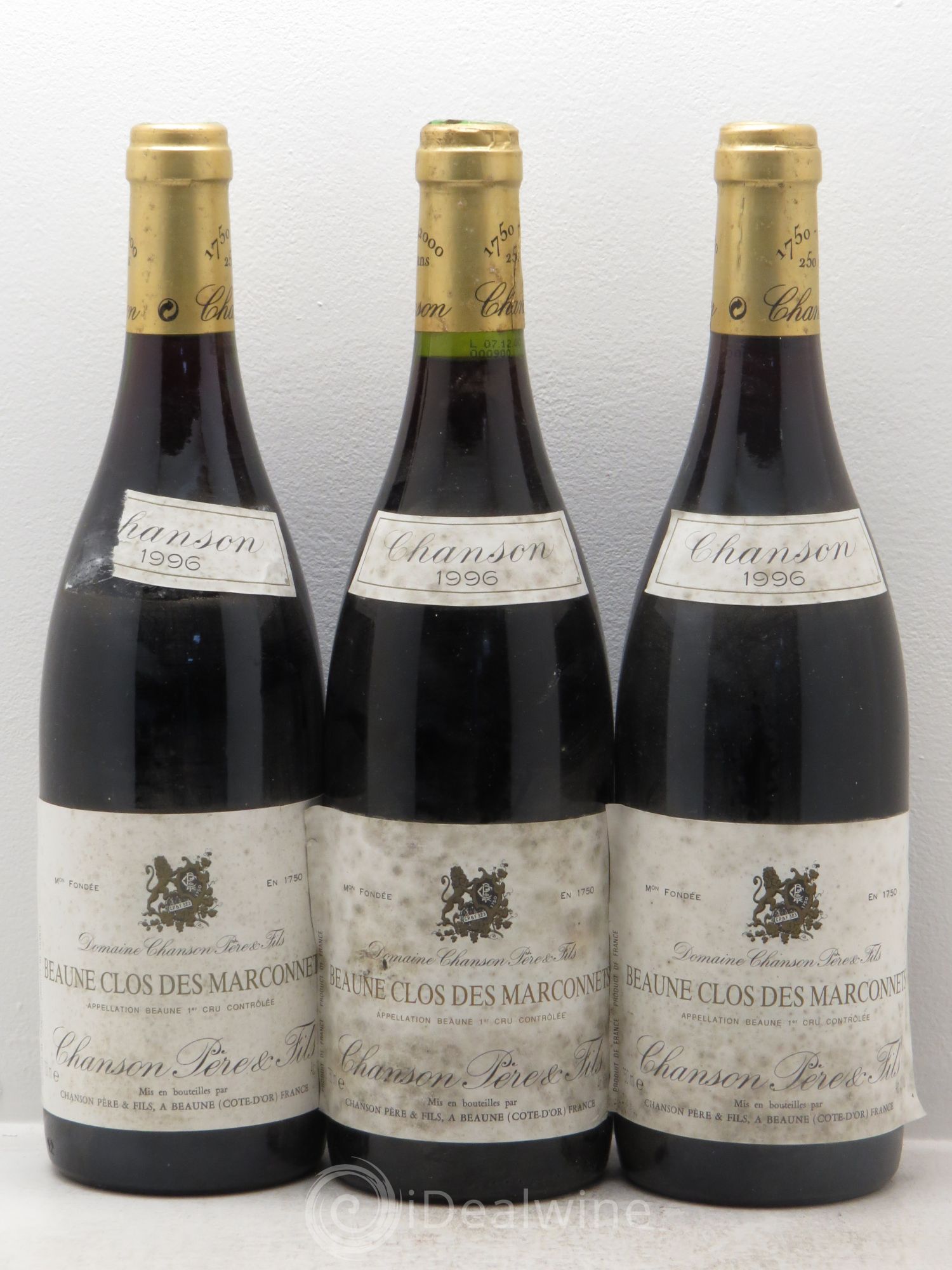 Beaune 1er Cru 1996 - Lot de 3 bouteilles - 0