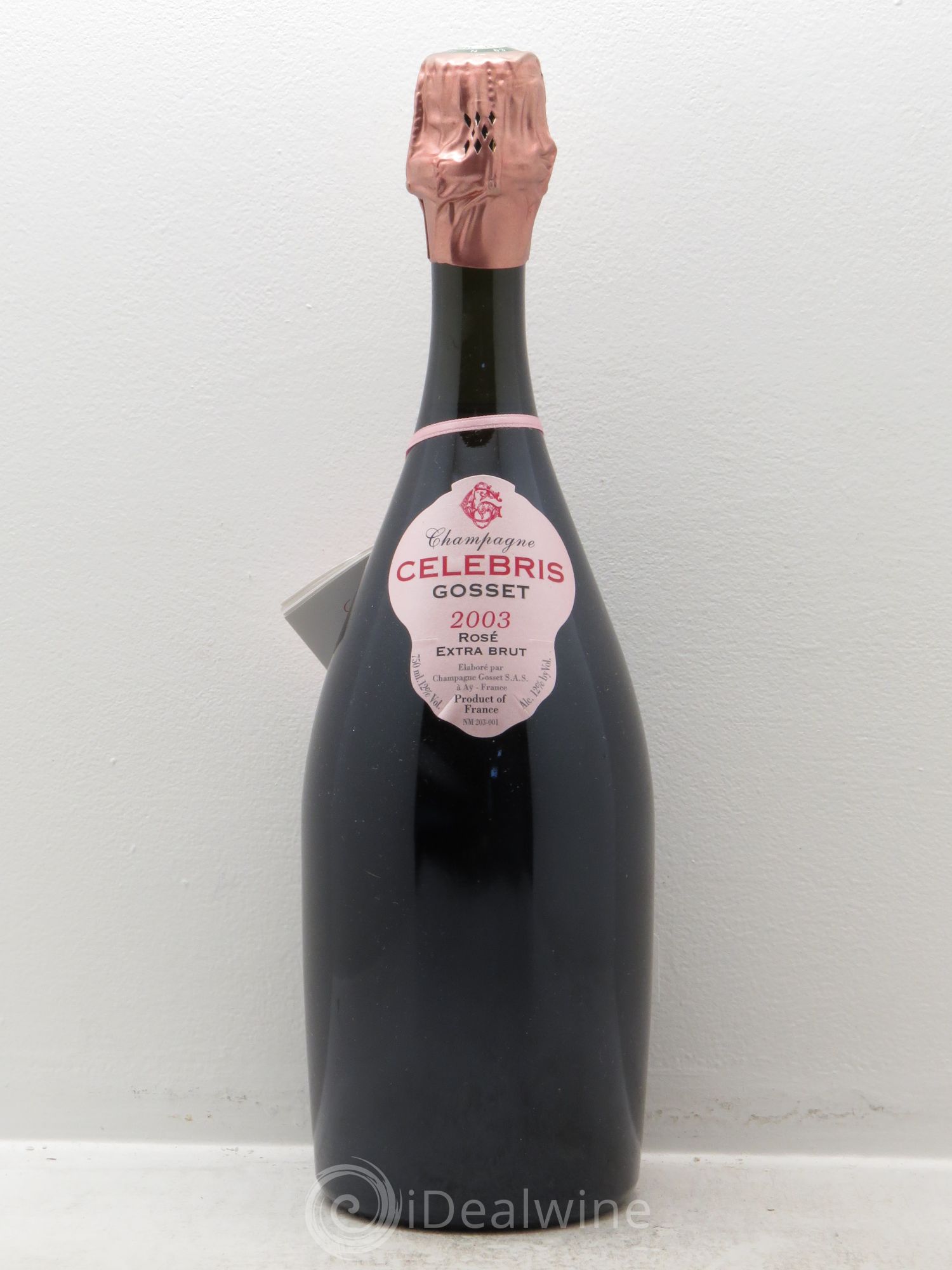 Champagne - Extra brut-Celebris-Gosset 2003 - Lot de 1 bouteille - 0