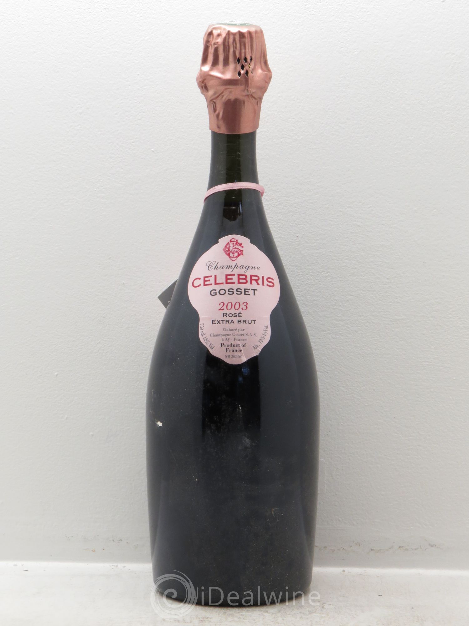 Champagne - Extra brut-Celebris-Gosset 2003 - Lot de 1 bouteille - 0