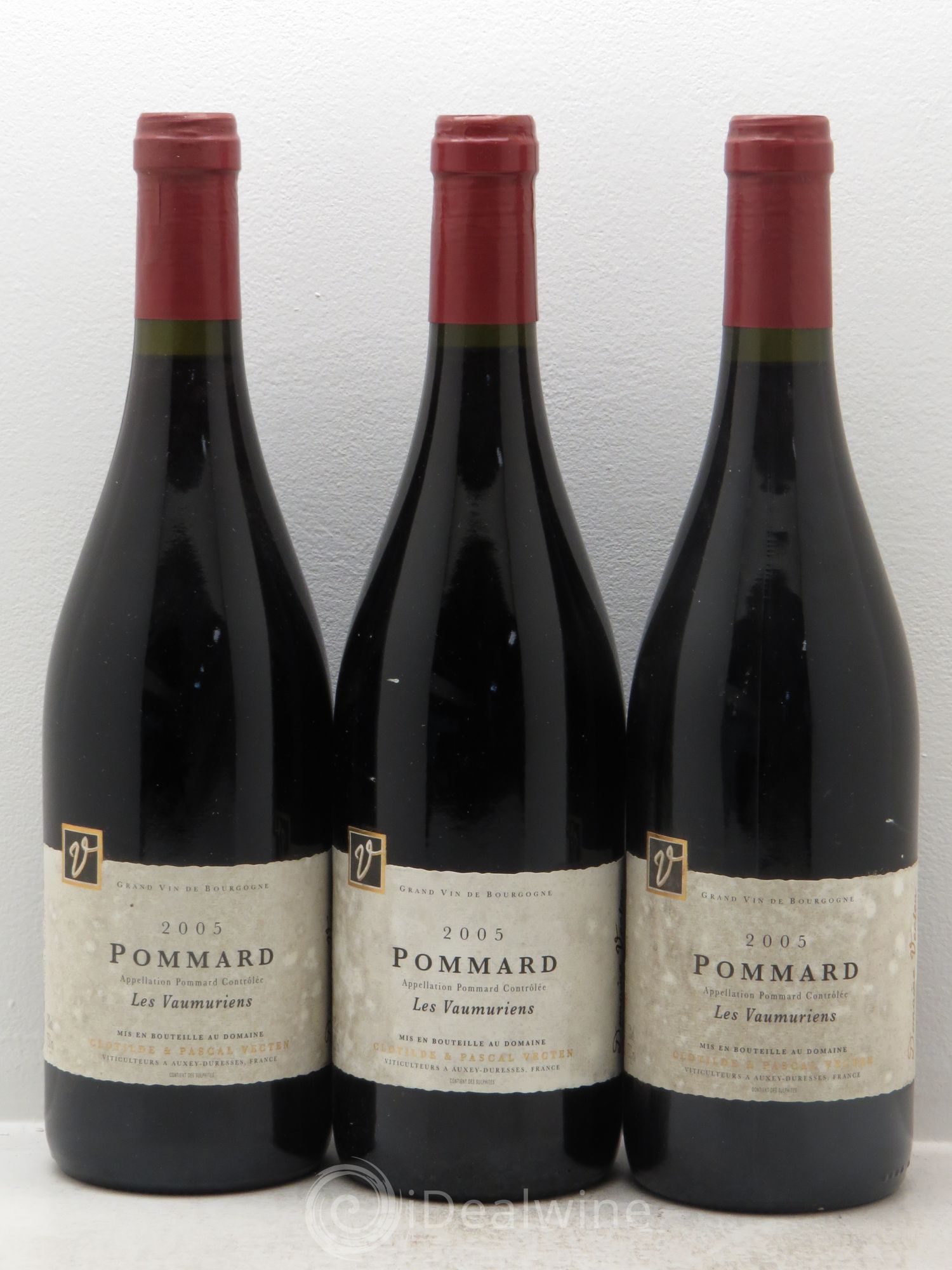 Pommard Les Vaumuriens -Domaine Vecten 2005 - Lot de 3 bouteilles - 0