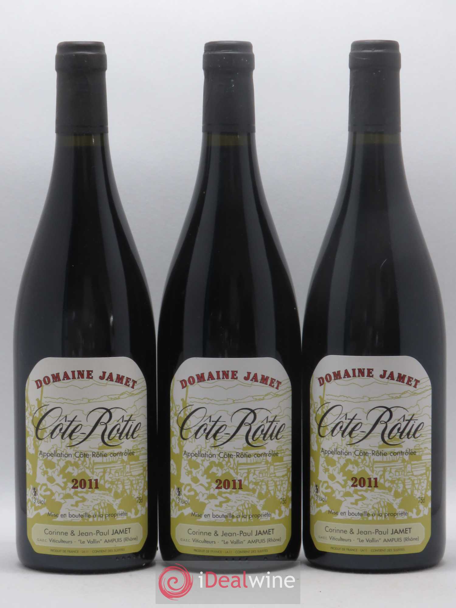 Côte-Rôtie Jamet (Domaine) 2011 - Lot de 3 bouteilles - 0
