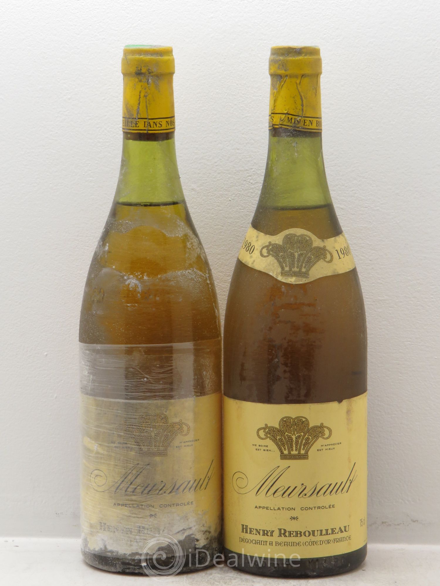 Meursault Reboulleau 1980 - Lot de 2 bouteilles - 0