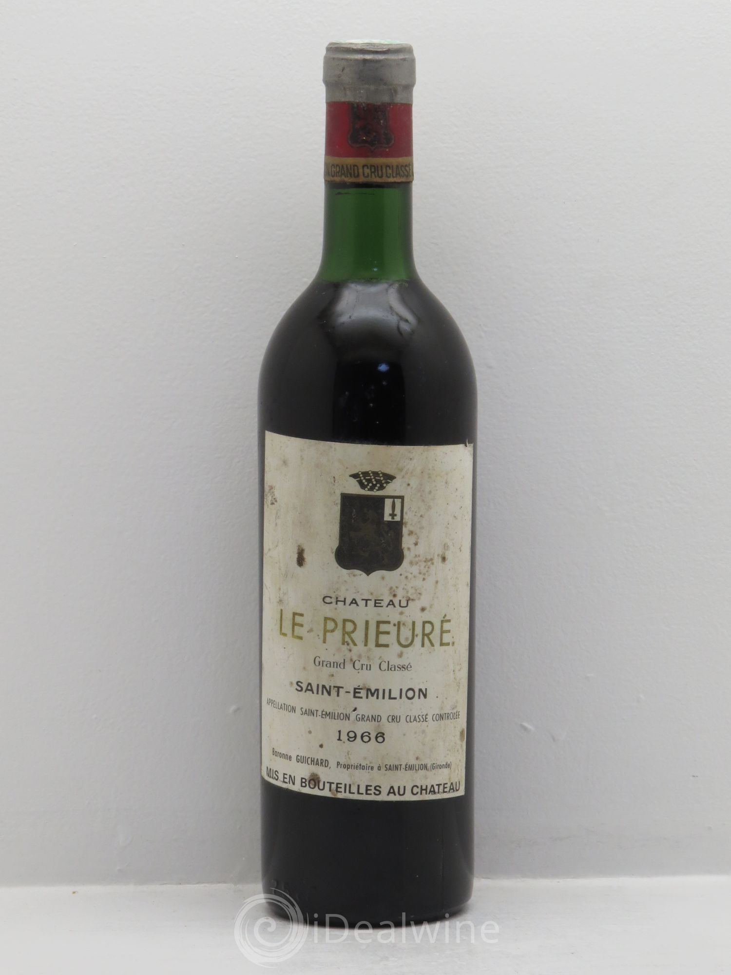Château le Prieuré Grand Cru Classé 1966 - Lot de 1 bouteille - 0