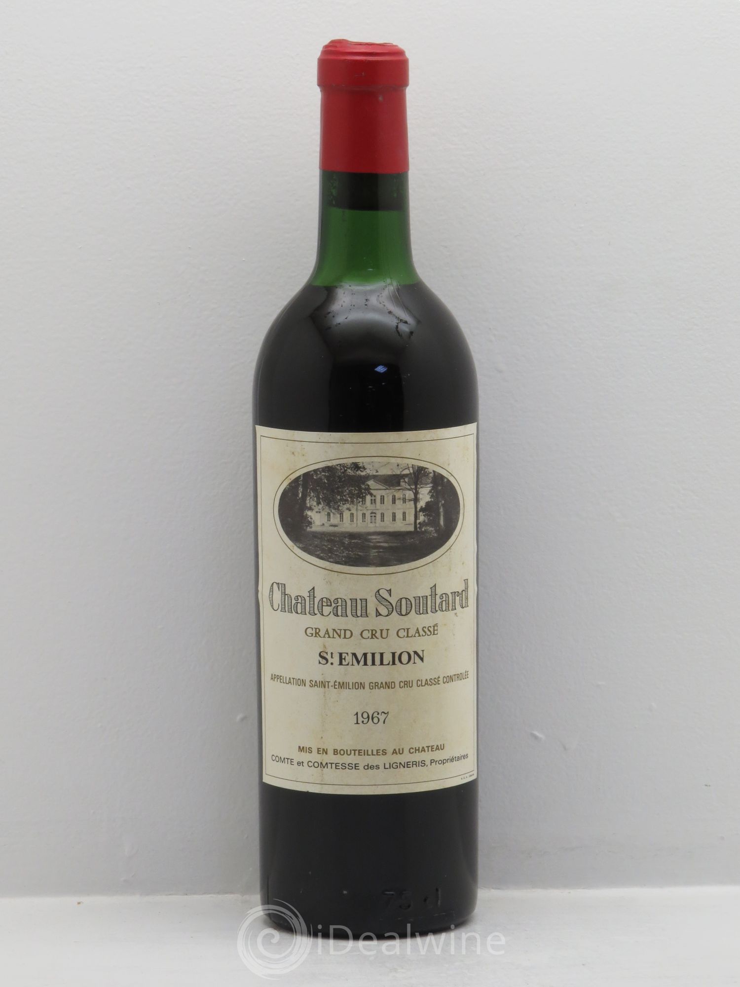 Château Soutard Grand Cru Classé 1967 - Lot de 1 bouteille - 0