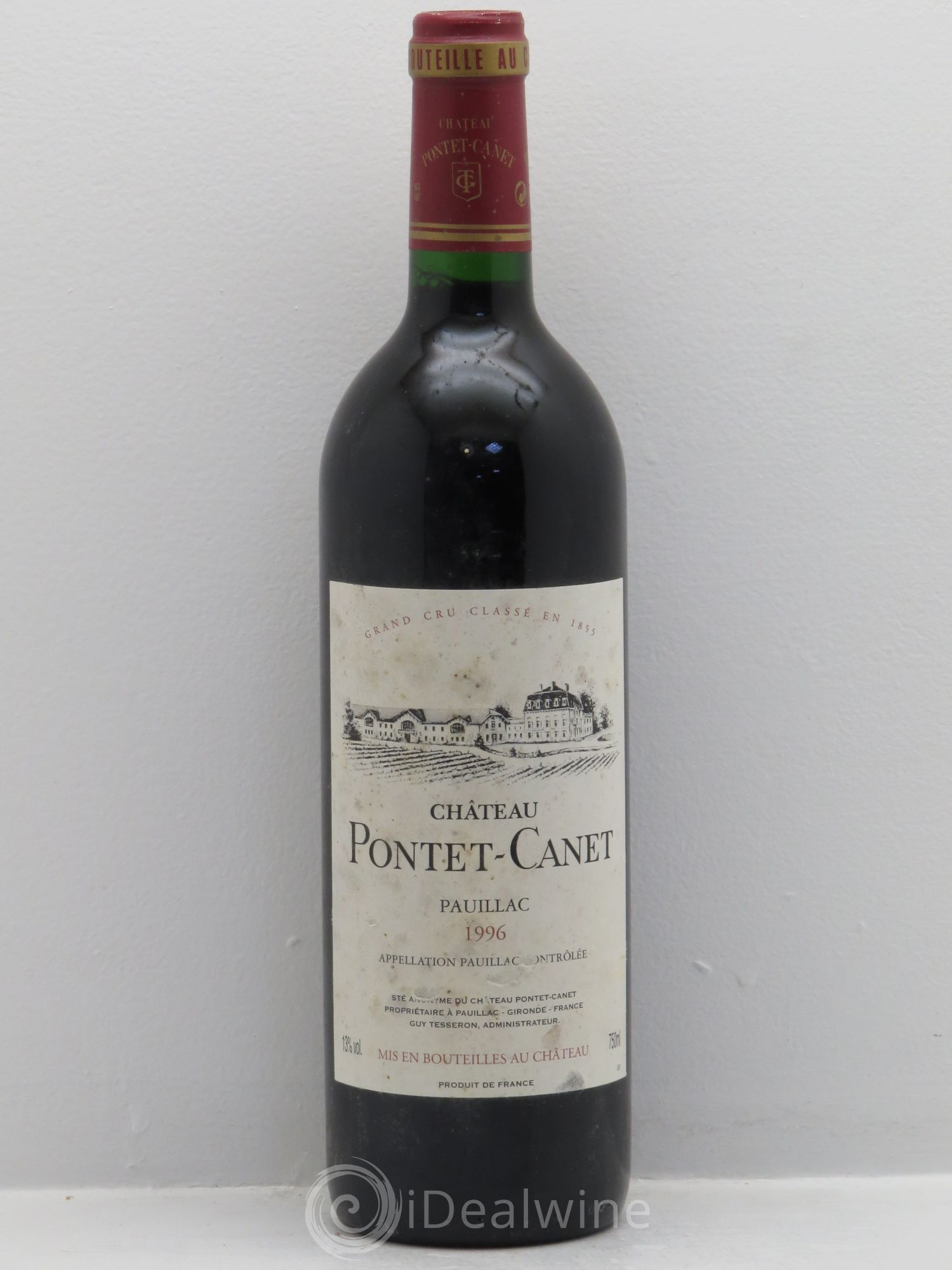 Château Pontet Canet 5ème Grand Cru Classé 1996 - Lot de 1 bouteille - 0