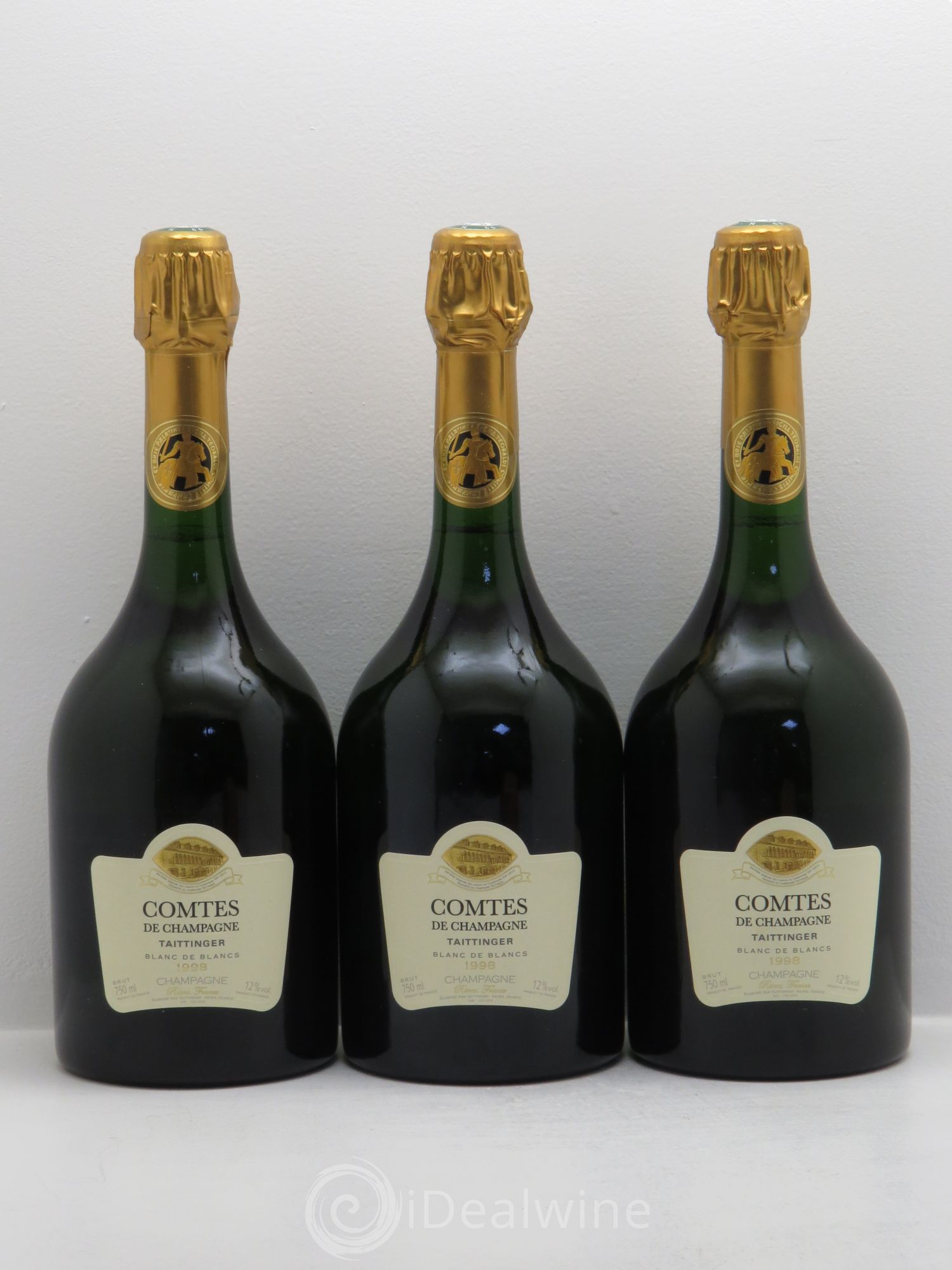 Comtes de Champagne Taittinger 1998 - Lot de 3 bouteilles - 0