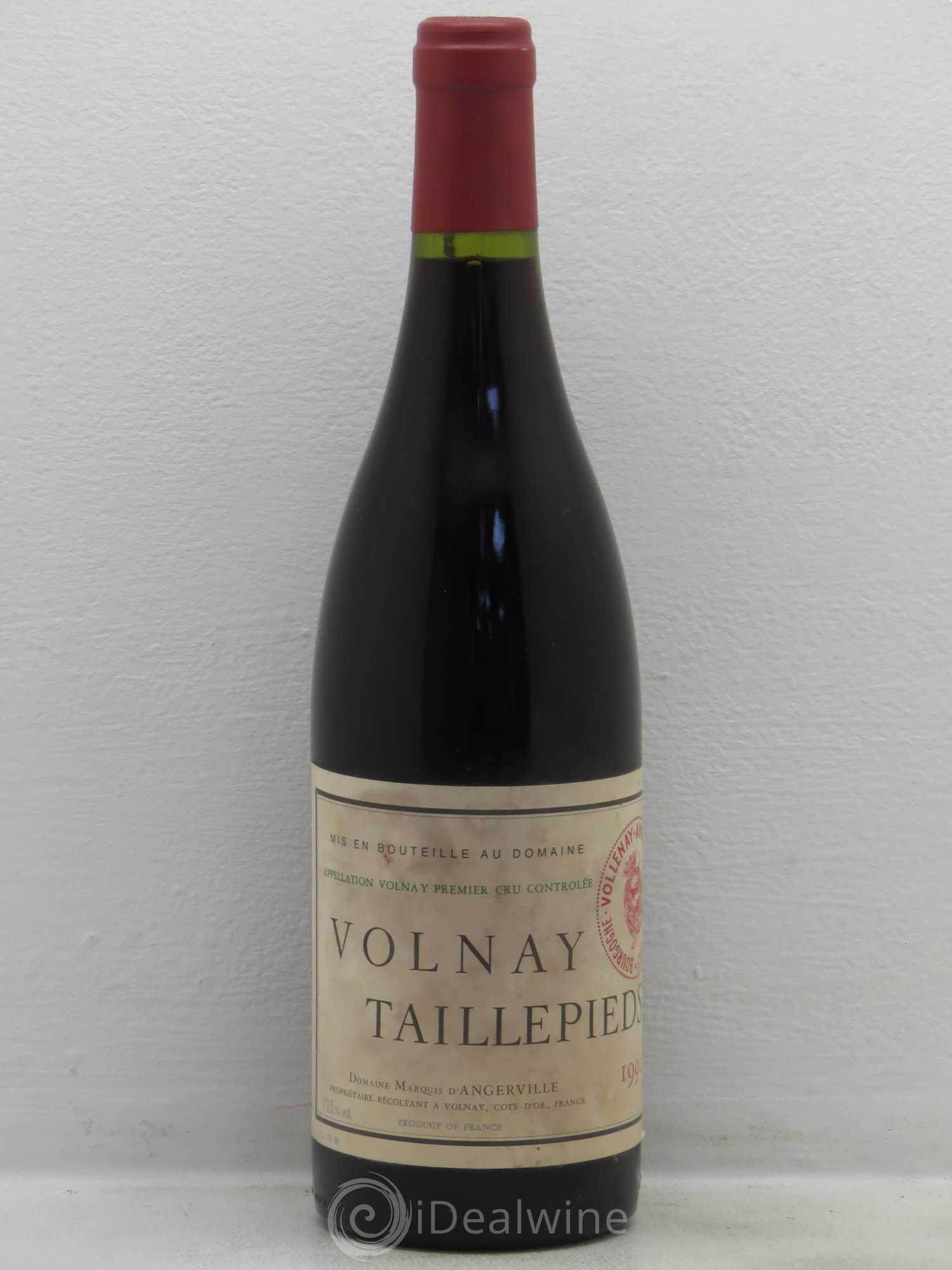 Volnay 1er Cru Taillepieds Marquis d'Angerville (Domaine) 1990 - Lot de 1 bouteille - 0