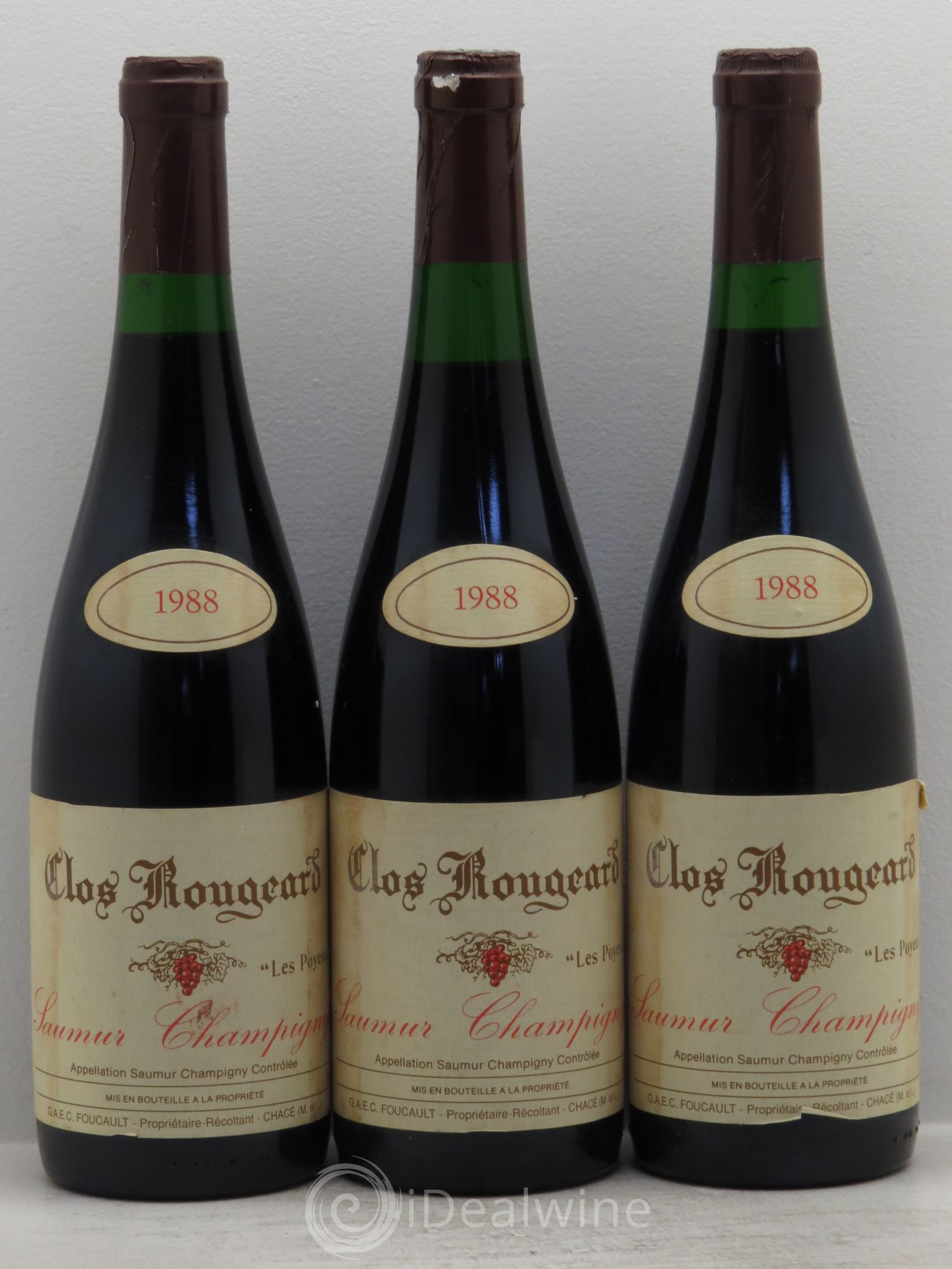Saumur-Champigny Les Poyeux Clos Rougeard 1988 - Lot de 3 bouteilles - 0