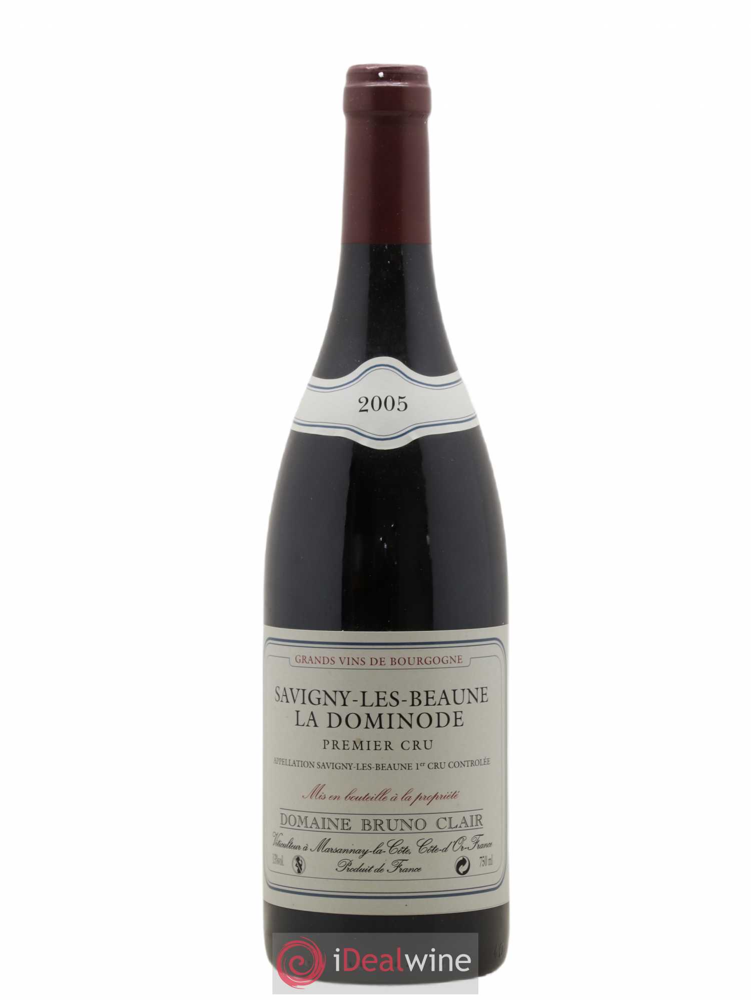 Savigny-lès-Beaune 1er Cru La Dominode Bruno Clair (Domaine) 2005 - Lot de 1 bouteille - 0