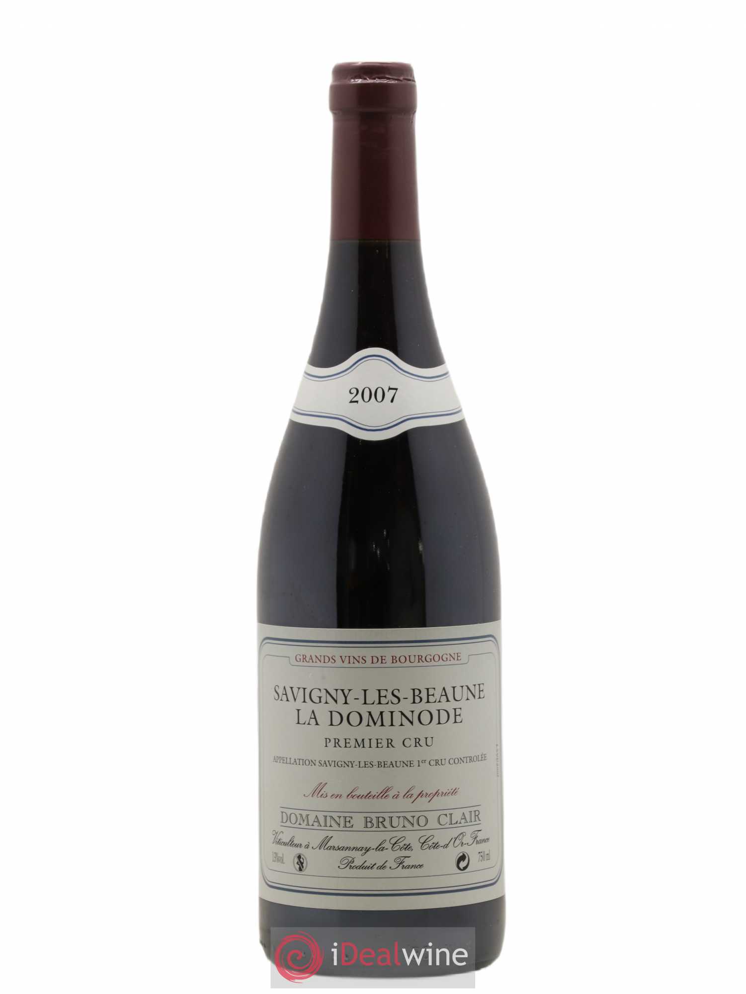 Savigny-lès-Beaune 1er Cru La Dominode Bruno Clair (Domaine) 2007 - Lot de 1 bouteille - 0