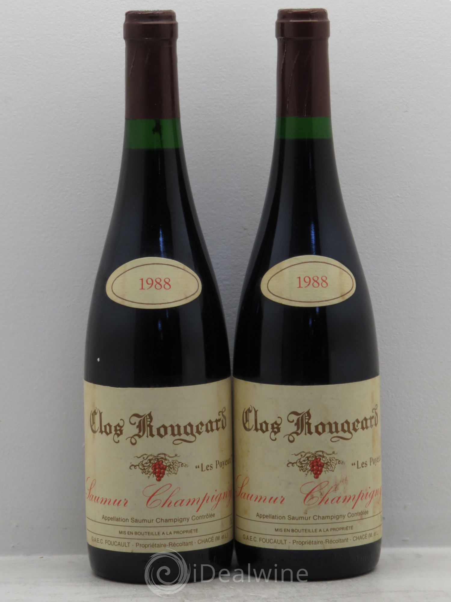 Saumur-Champigny Les Poyeux Clos Rougeard 1988 - Lot de 2 bouteilles - 0