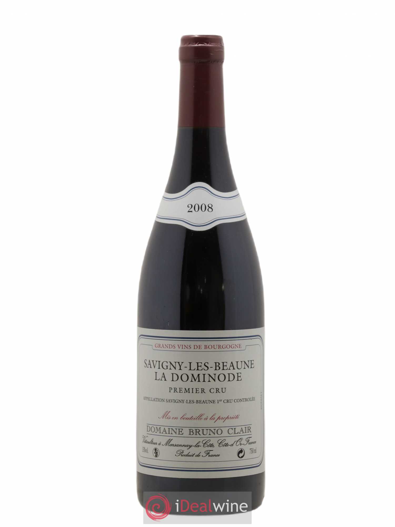 Savigny-lès-Beaune 1er Cru La Dominode Bruno Clair (Domaine) 2008 - Lot de 1 bouteille - 0