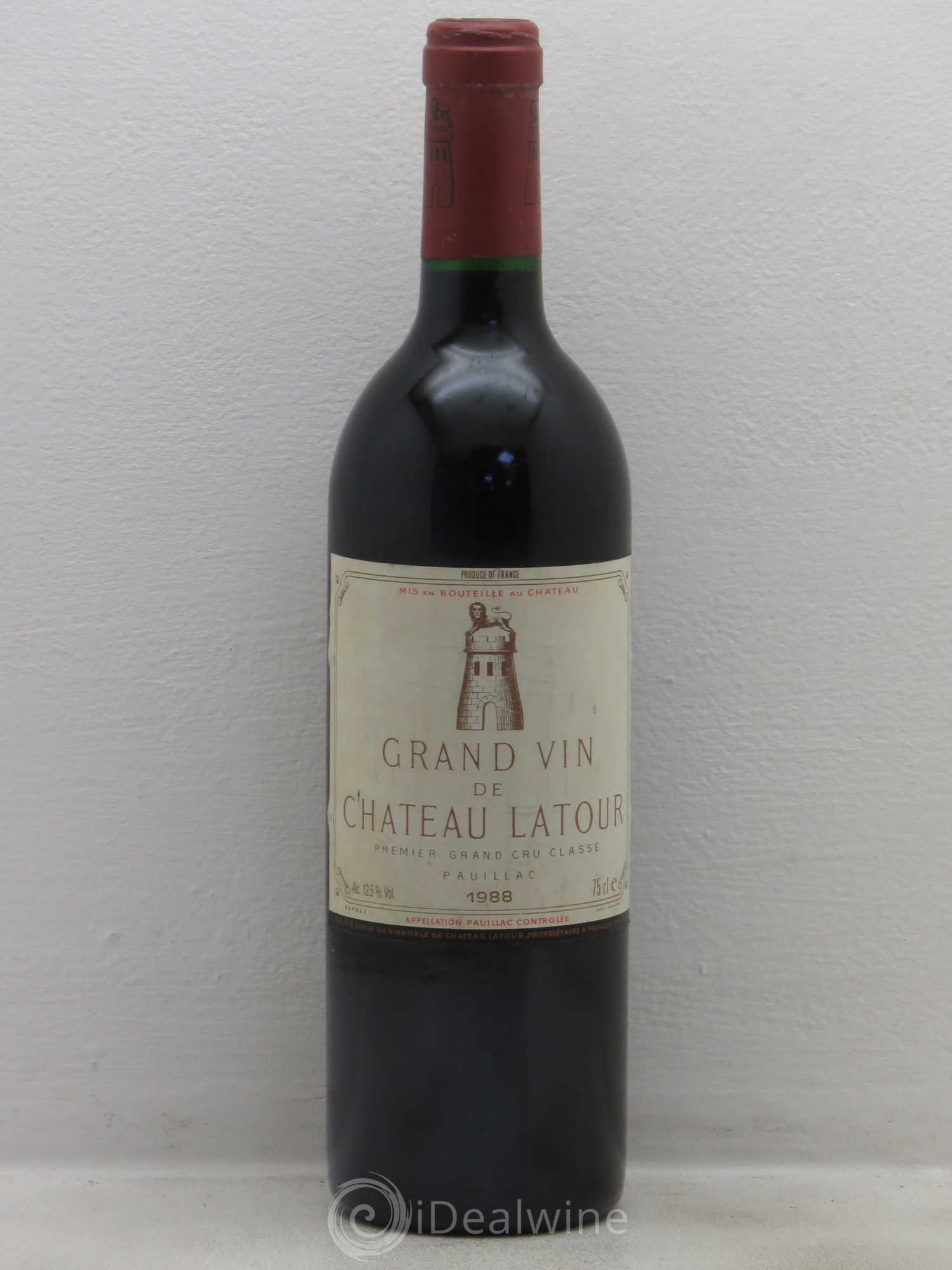 Château Latour 1er Grand Cru Classé 1988 - Lot de 1 bouteille - 0