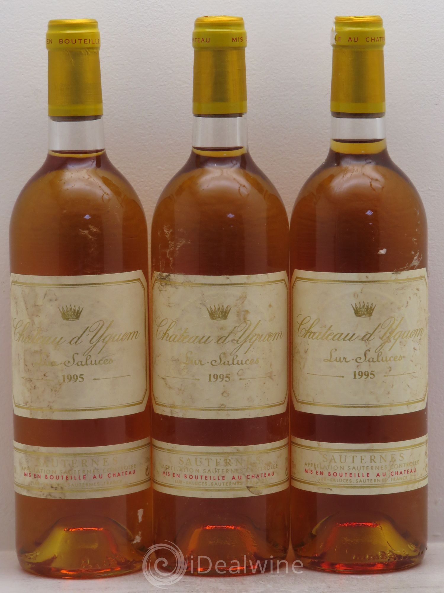 Château d' Yquem 1er Cru Classé Supérieur 1995 - Lotto di 3 bottiglie - 0