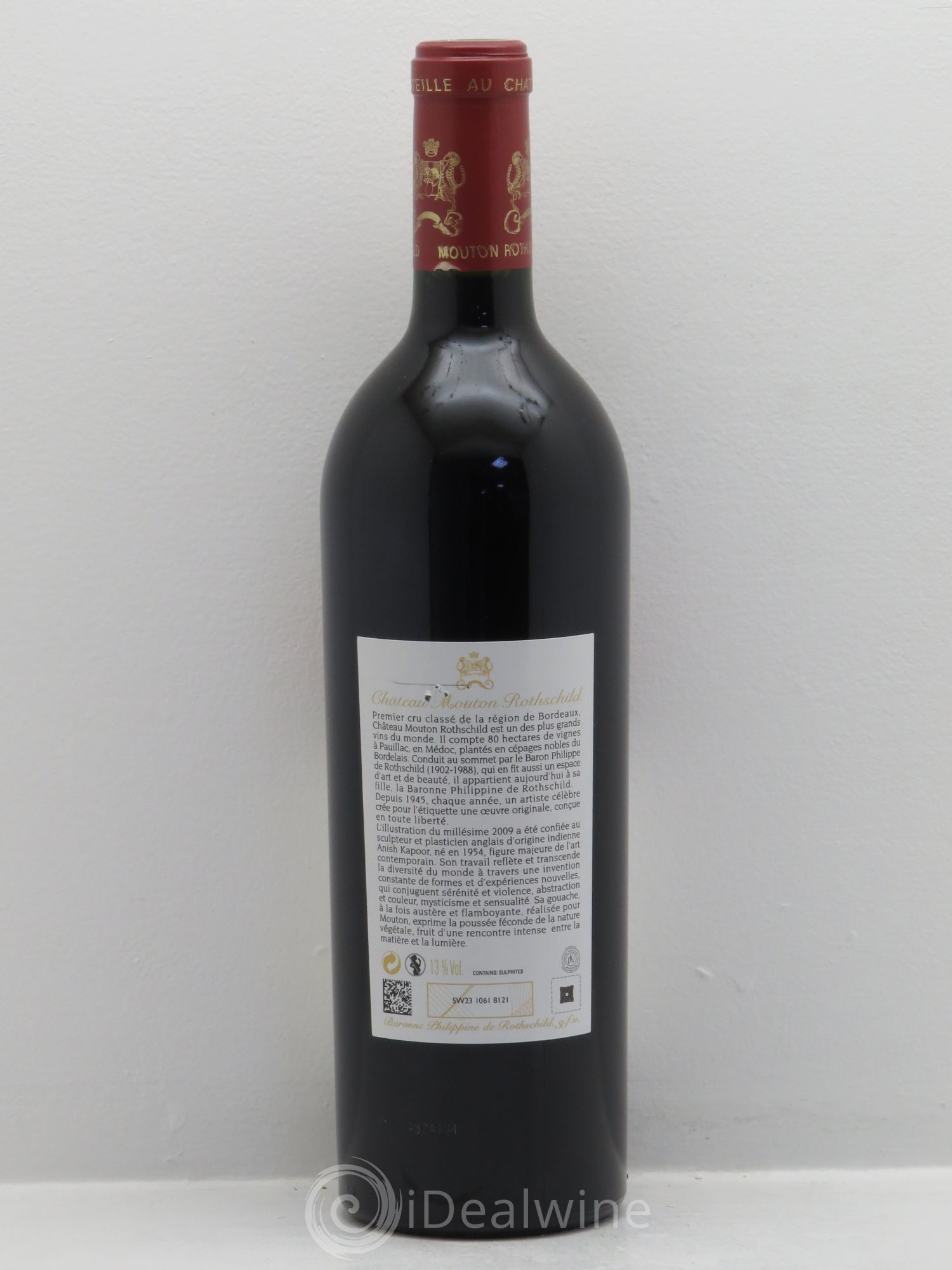 Château Mouton Rothschild 1er Grand Cru Classé 2009 - Lot de 1 bouteille - 1
