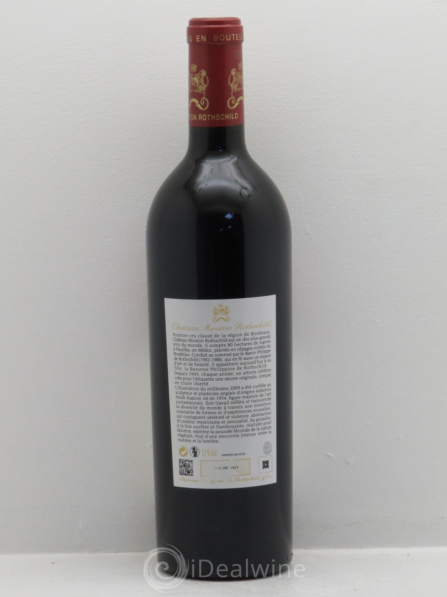 Château Mouton Rothschild 1er Grand Cru Classé 2009 - Lot de 1 bouteille - 1