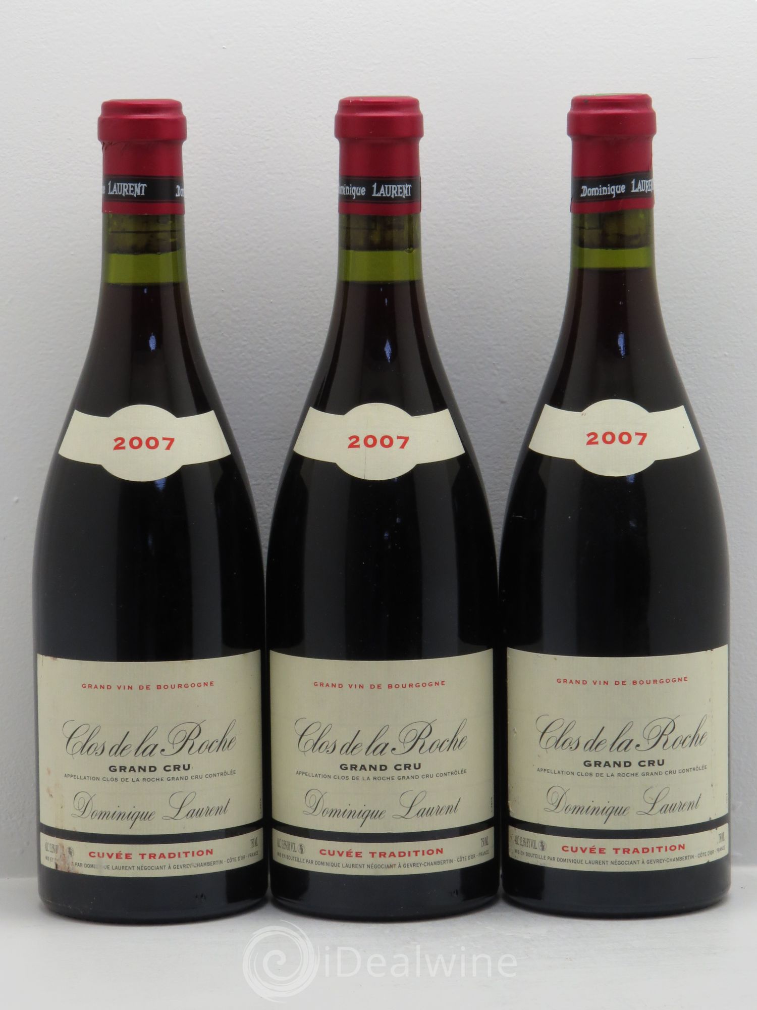 Clos de la Roche Grand Cru 2007 - Lot de 3 bouteilles - 0